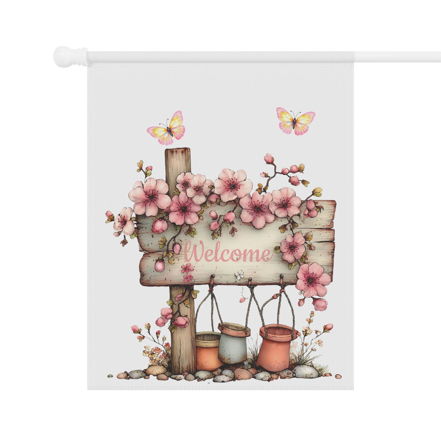 Rustic Blossom Sign Flag