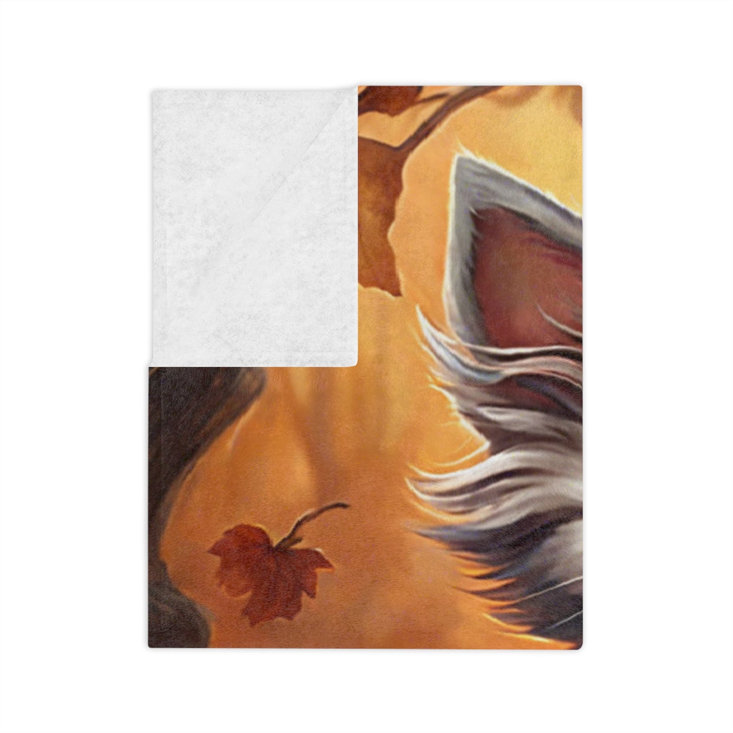 Adorable Kitten in Pumpkin Plush Lightweight Throw