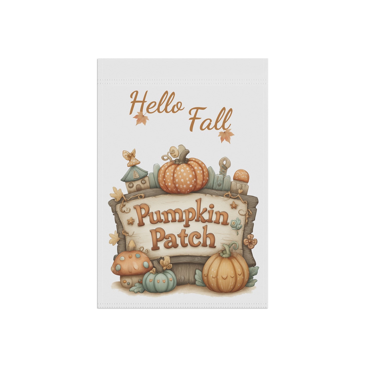 Enchanted Pumpkin Patch Garden Flag