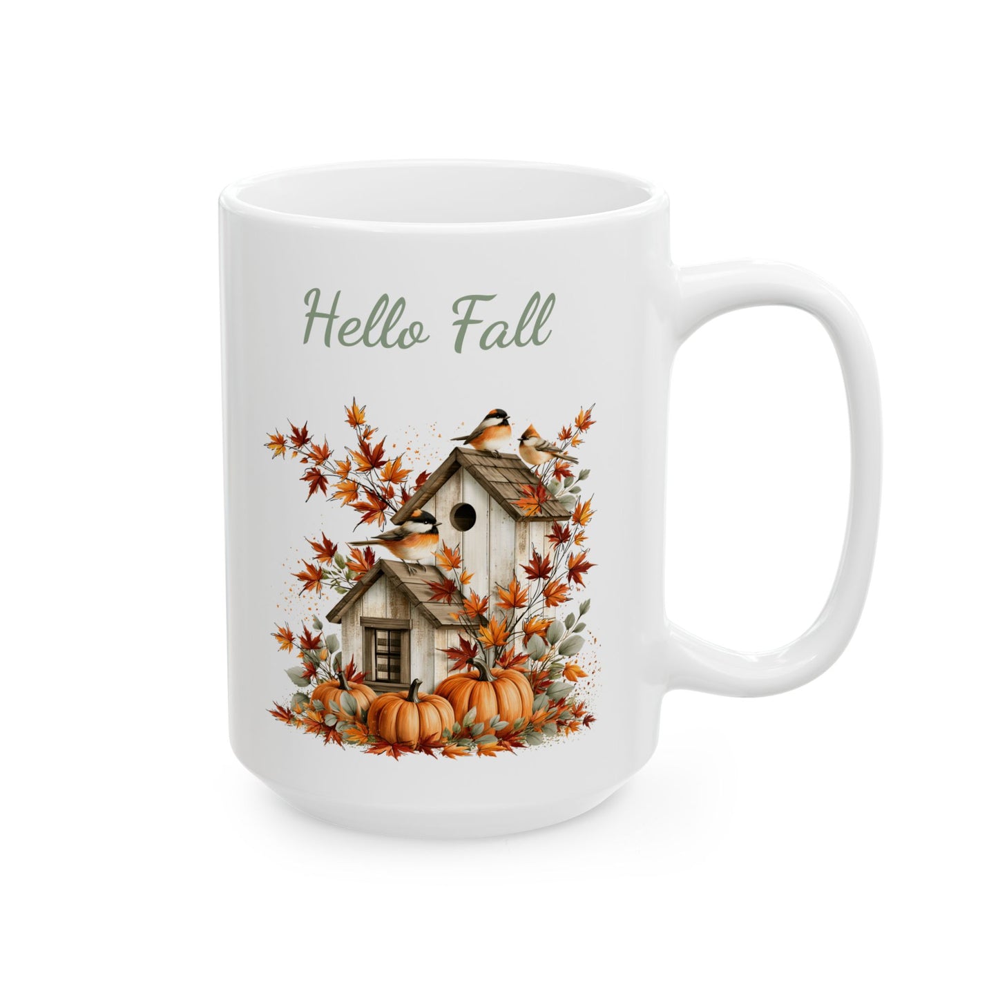 Autumn Songbird Ceramic Mug