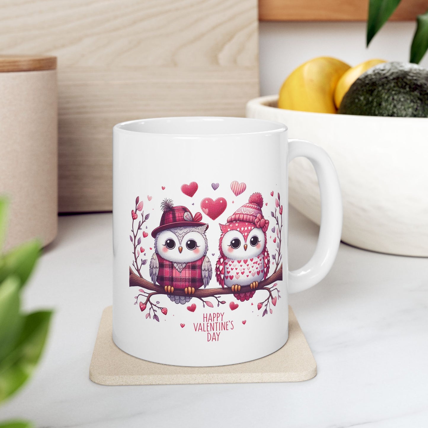 Sweet Owl Valentine's Coffee Mug