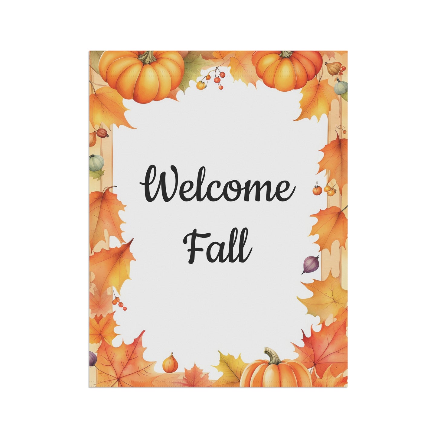 Welcome Fall Garden Flag Autumn Leaves (Copy)
