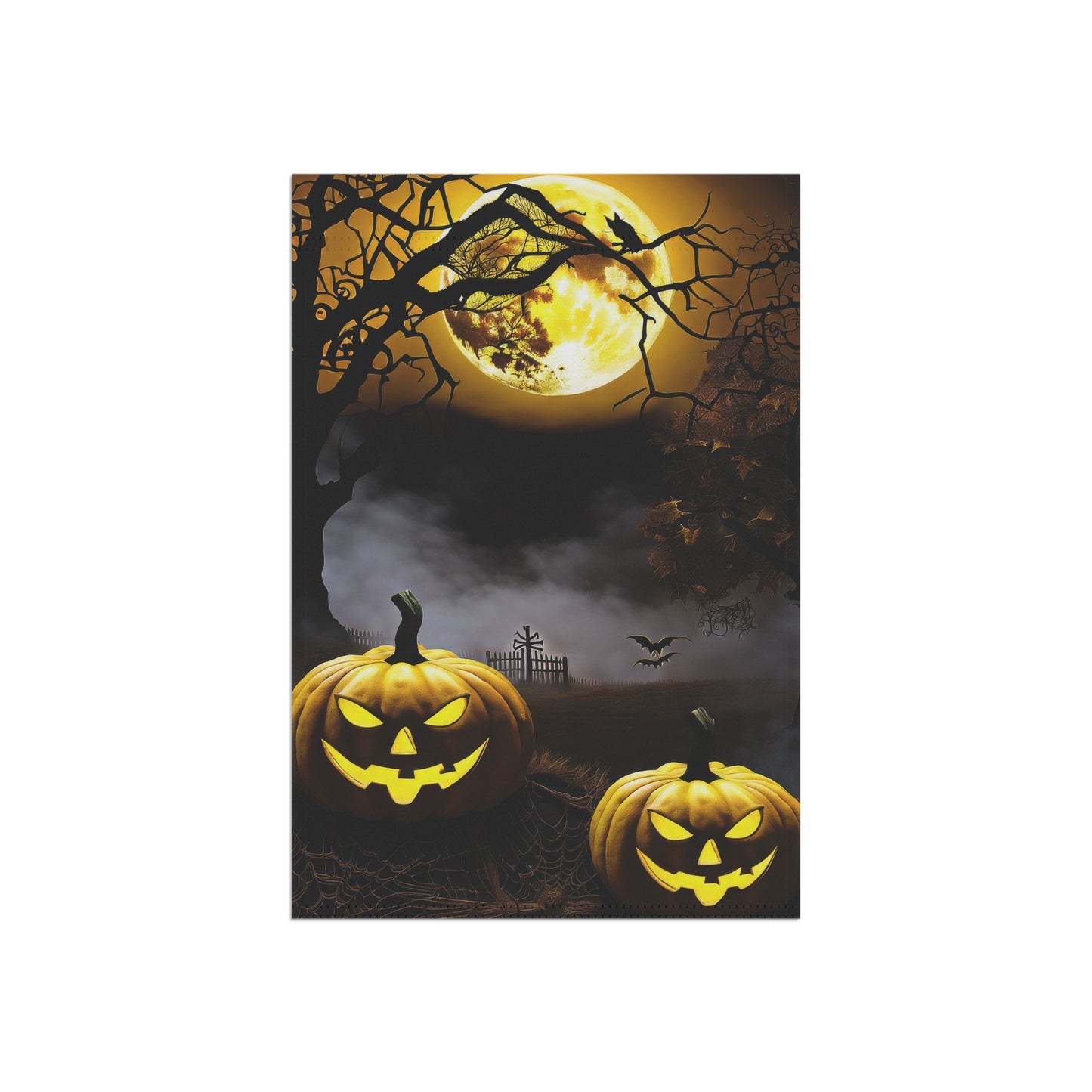Frightful Jack-O-Lanterns Halloween Garden Flag/ House Banner