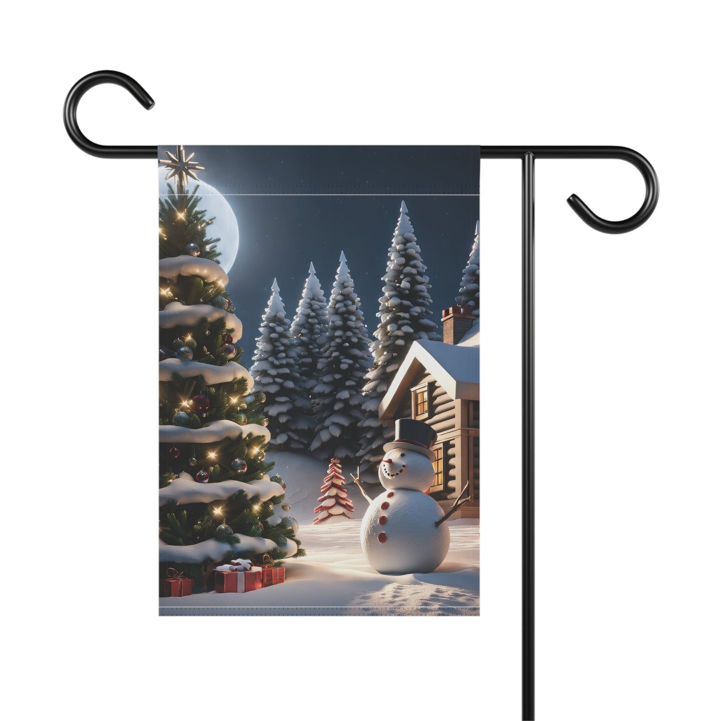 Magical Christmas Eve Garden Flag