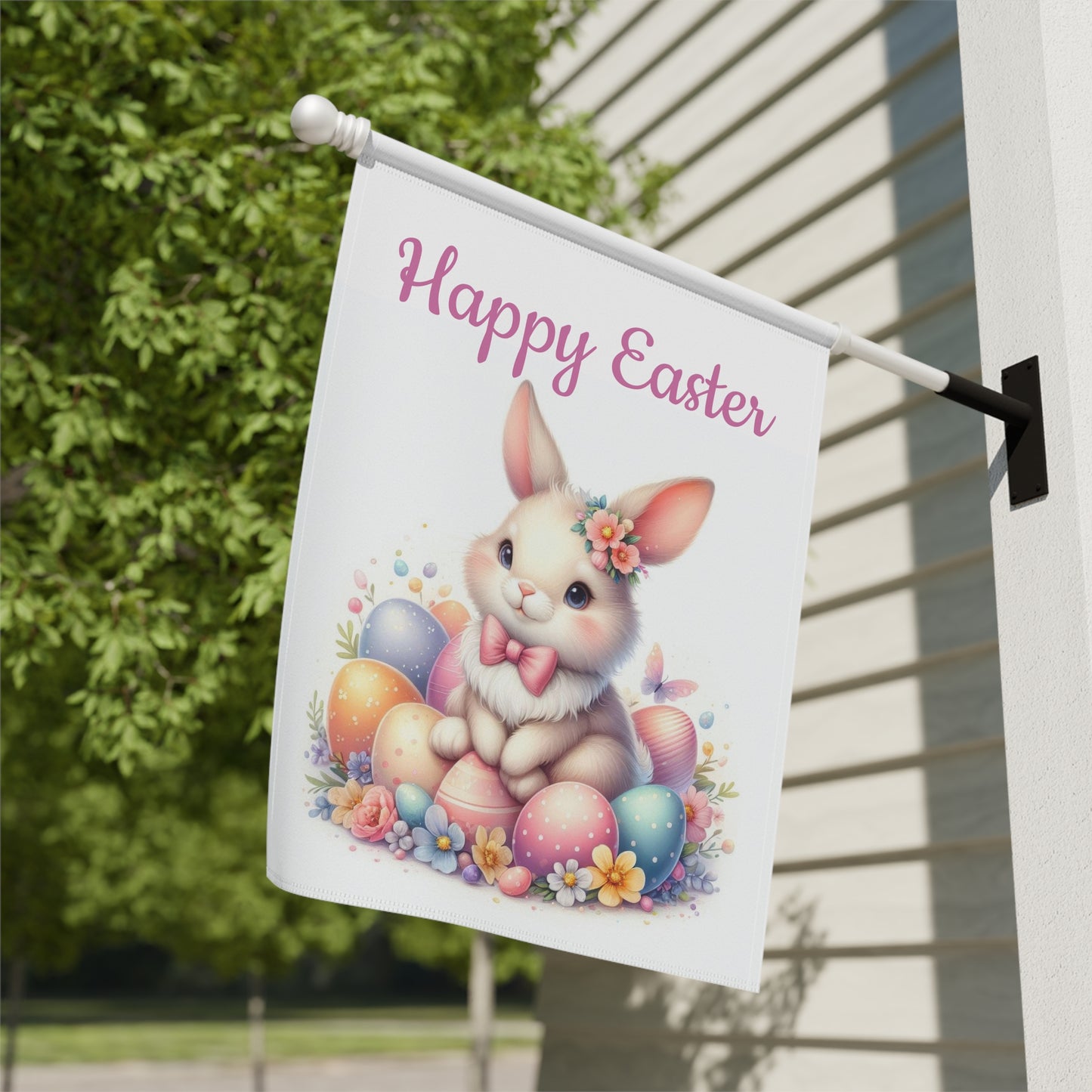 Happy Easter Bunny Garden Flag