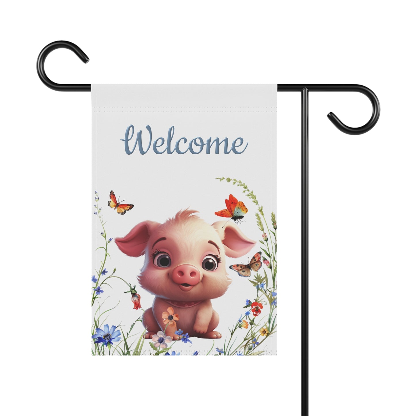 Sweet Little Pig Garden Flag