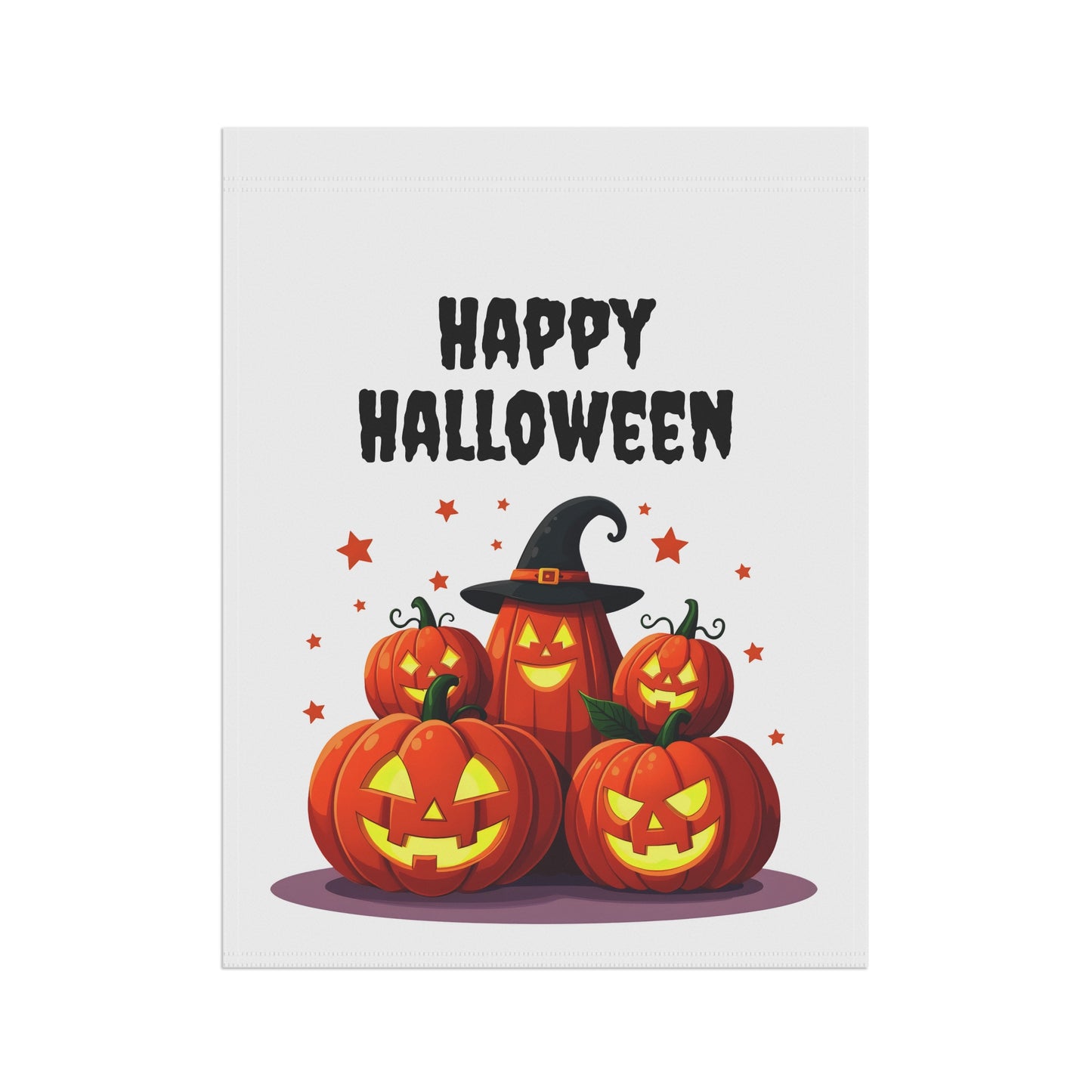 Jack-O-Lantern Family Garden Flag