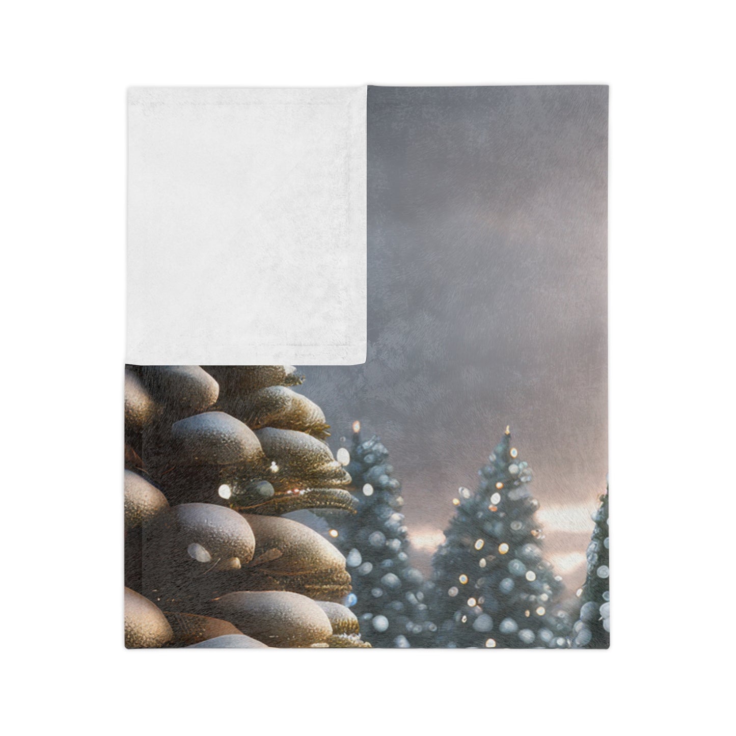 Winter Wonderland Christmas Tree Plush Blanket