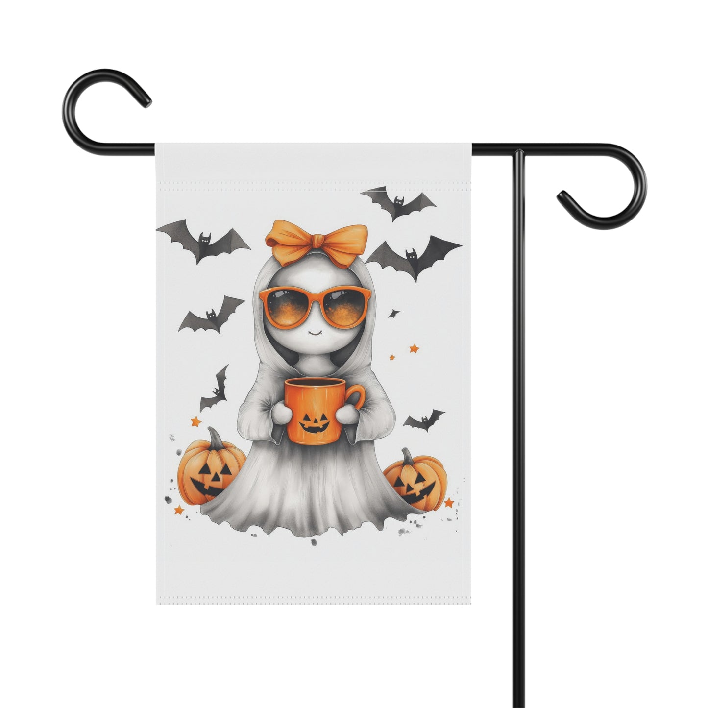 Cute Girl Ghost Halloween Flag