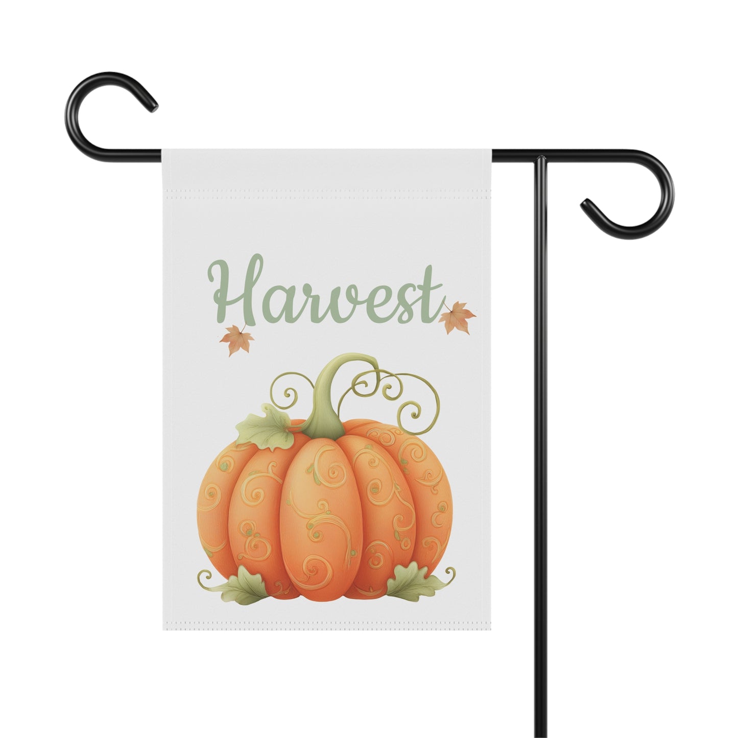 Elegant Pumpkin Garden Flag