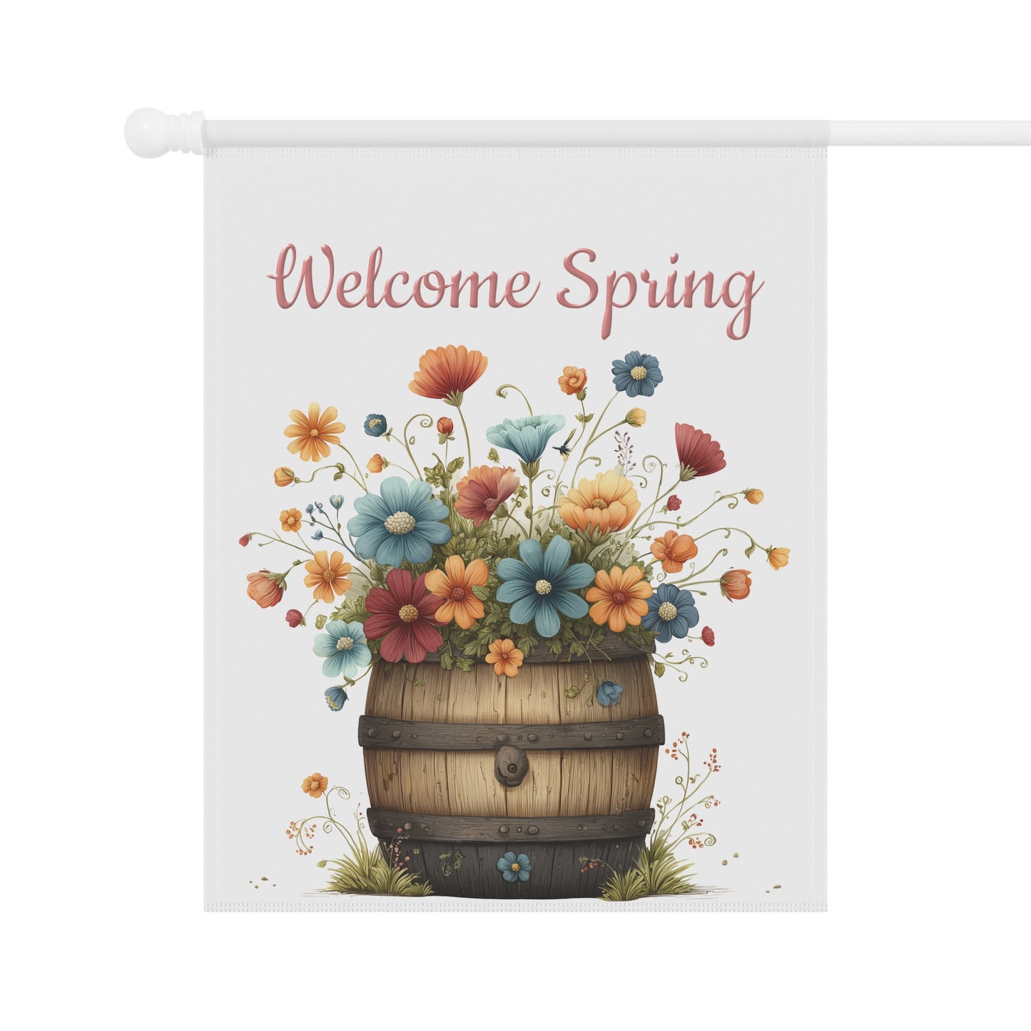 Spring Floral Garden Flag