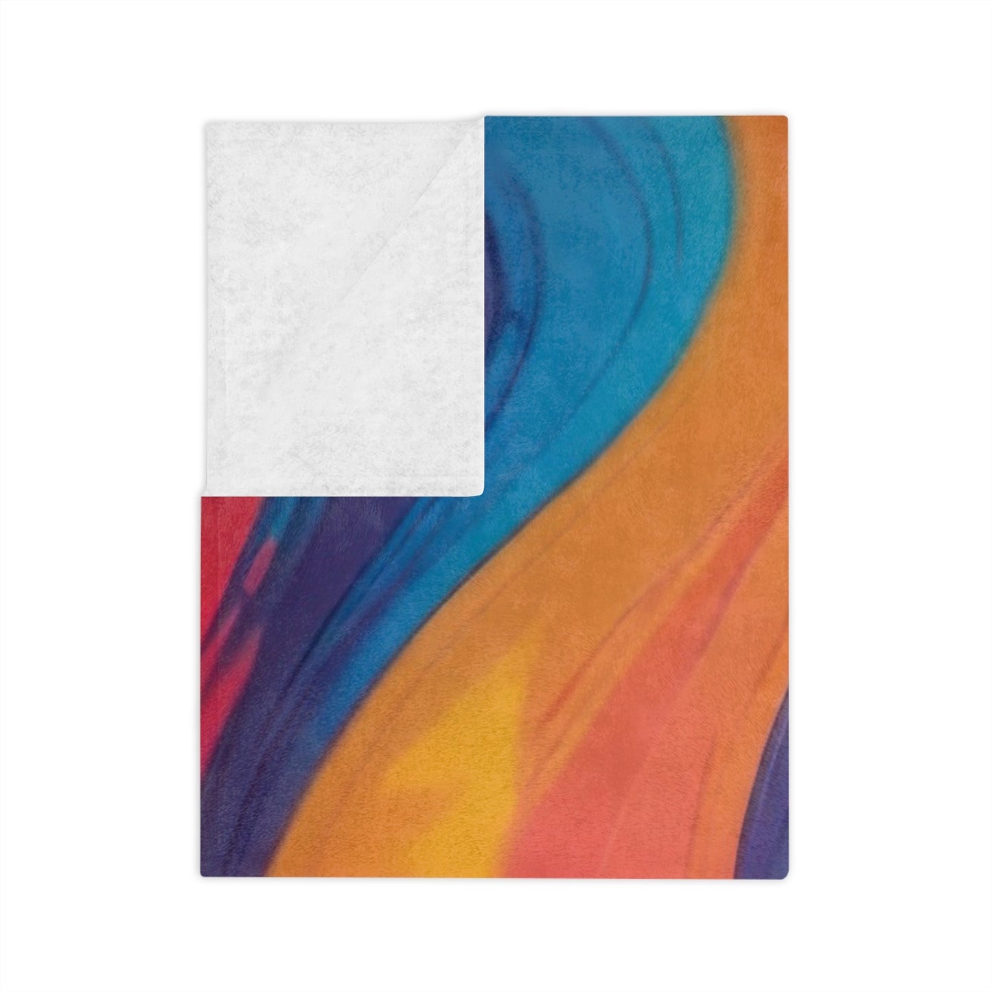 Abstract Swirl Velveteen Blanket