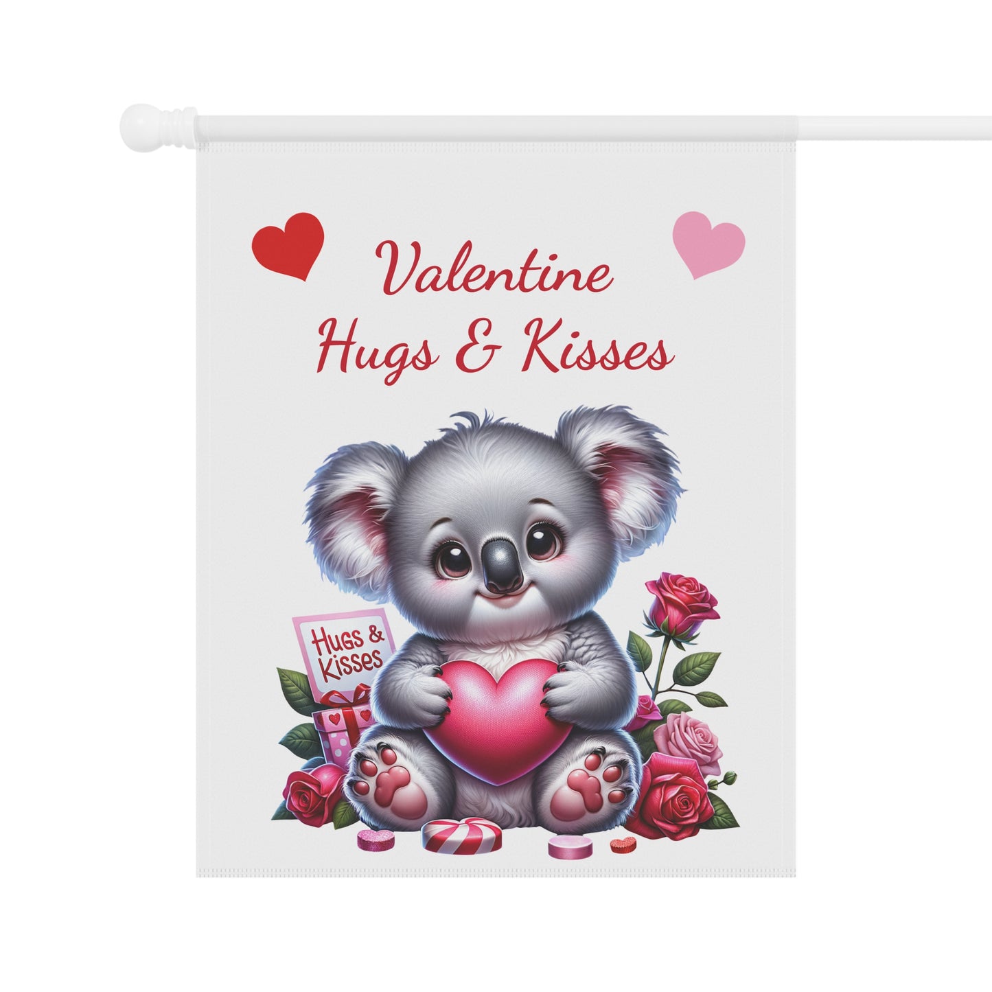 Valentine Koala Garden Flag