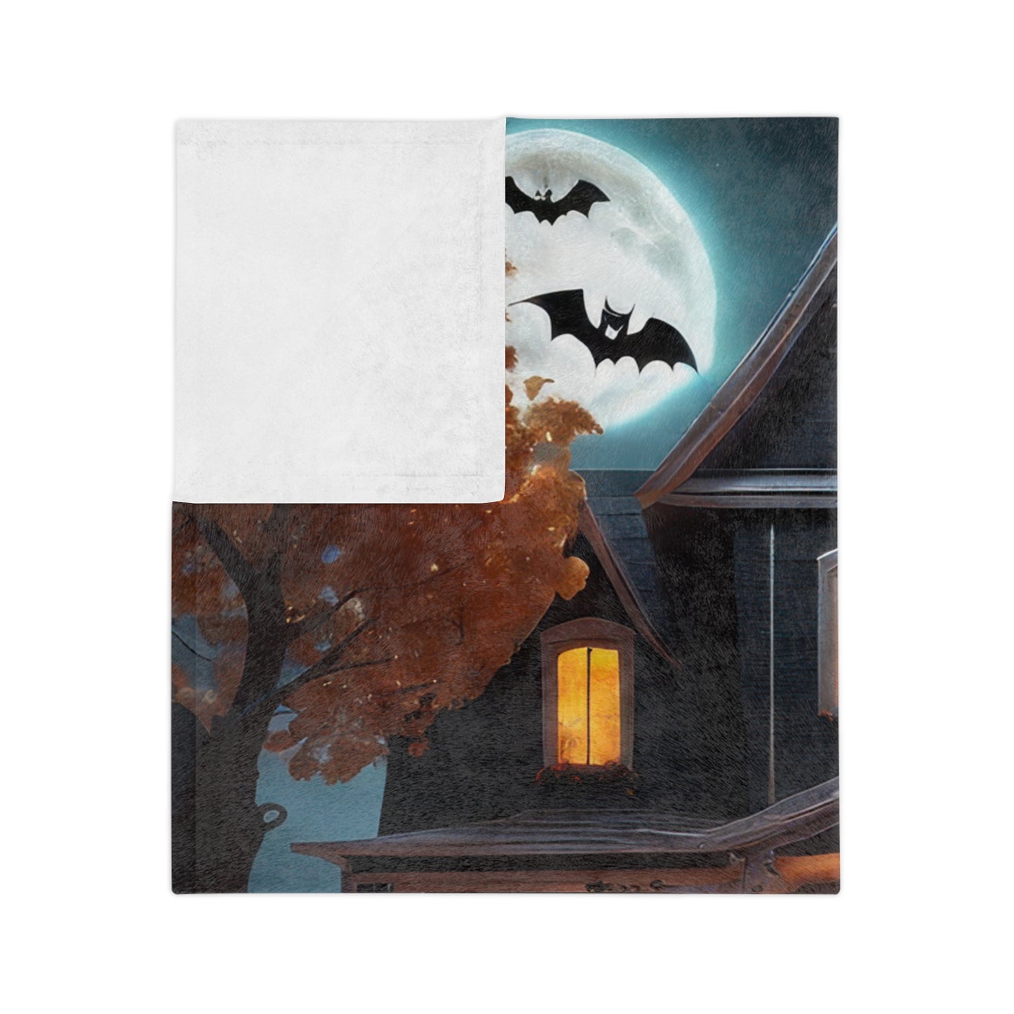 Enchanted Haunted House Halloween Plush Blanket