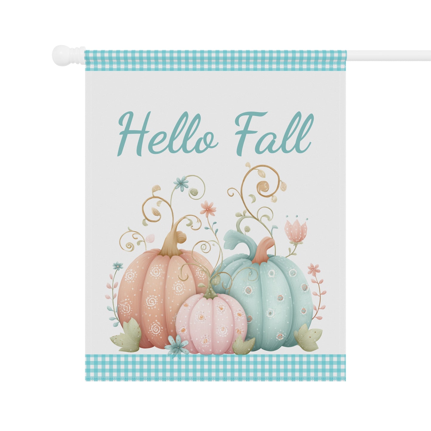 Pastel Pumpkins Garden Flag