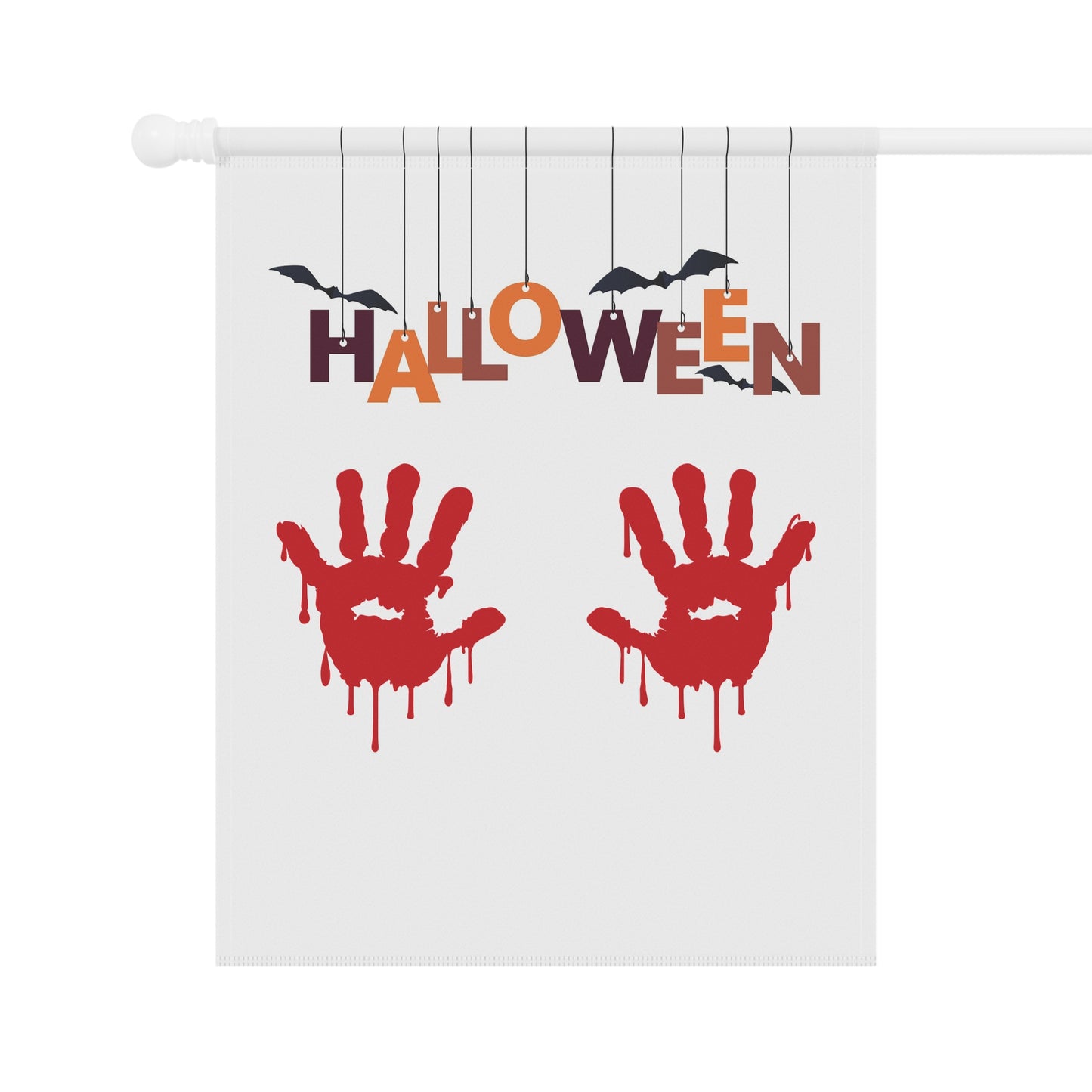 Bloody Handprint Halloween Garden Flag