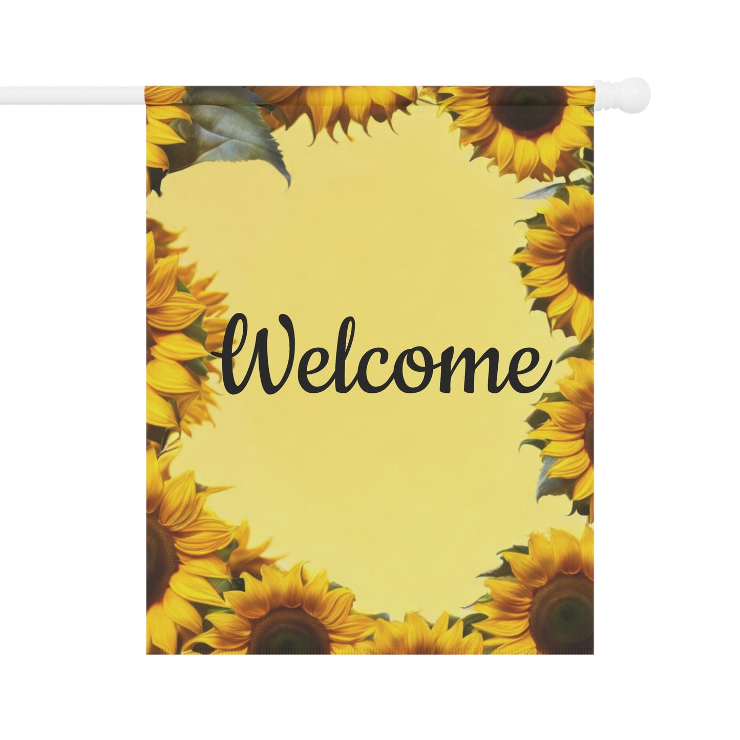Welcome Garden Flag with Sunflowers