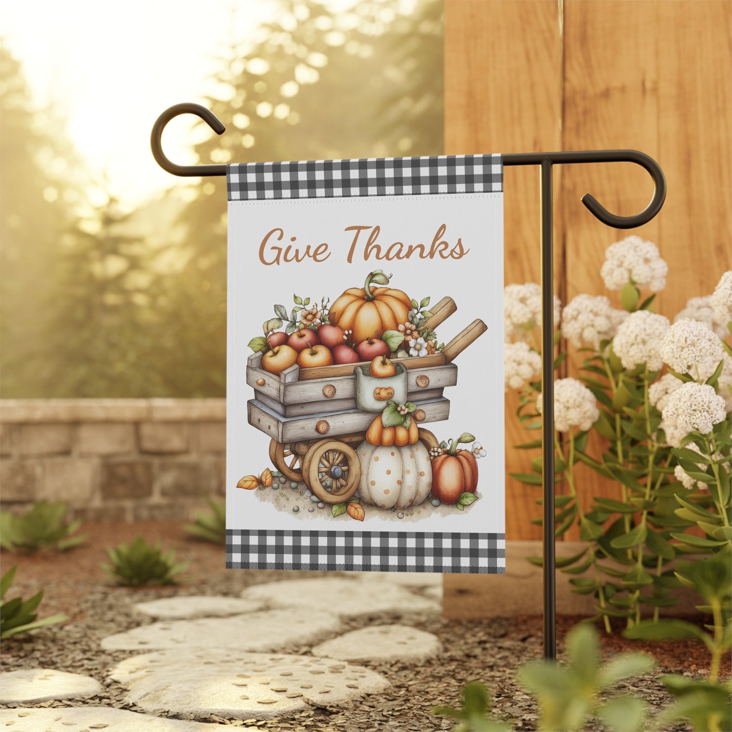 Harvest Wagon Garden Flag