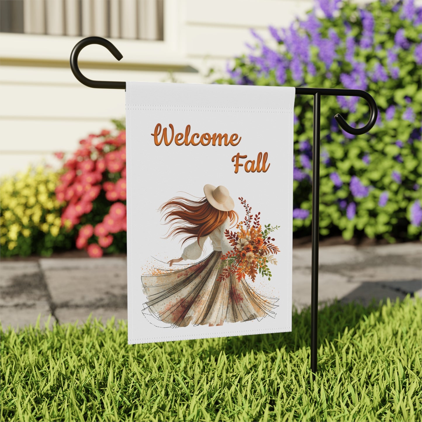 Beautiful Autumn Garden Flag