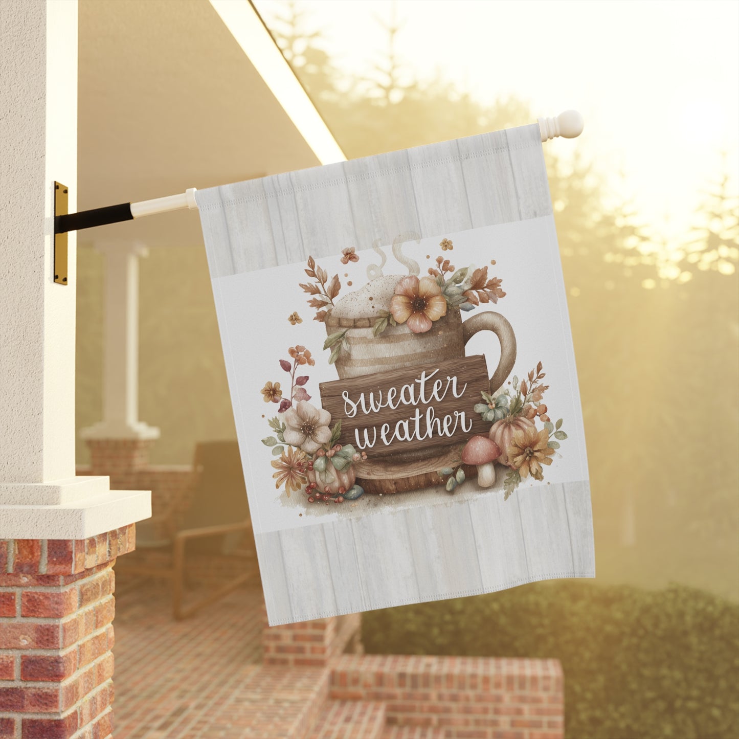 Cozy Autumn Garden Flag