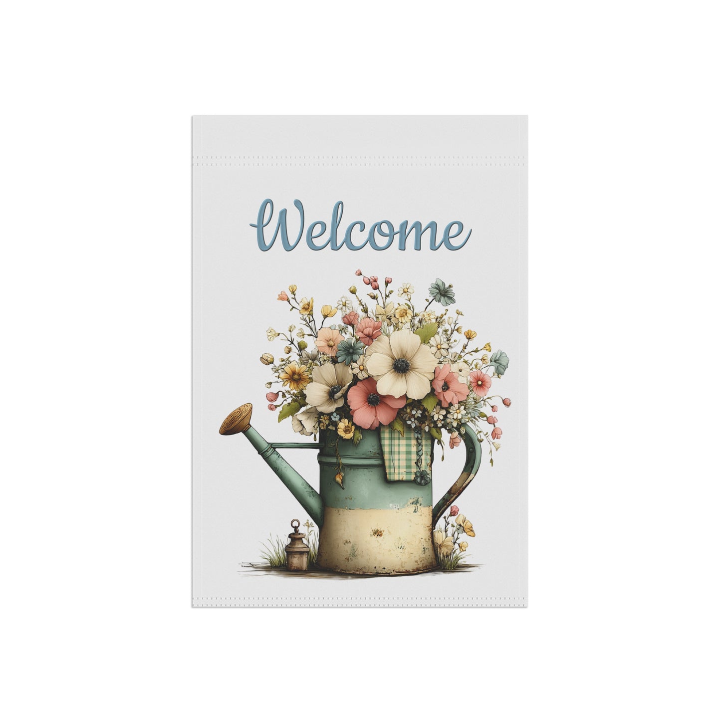 Welcome Floral Garden Flag