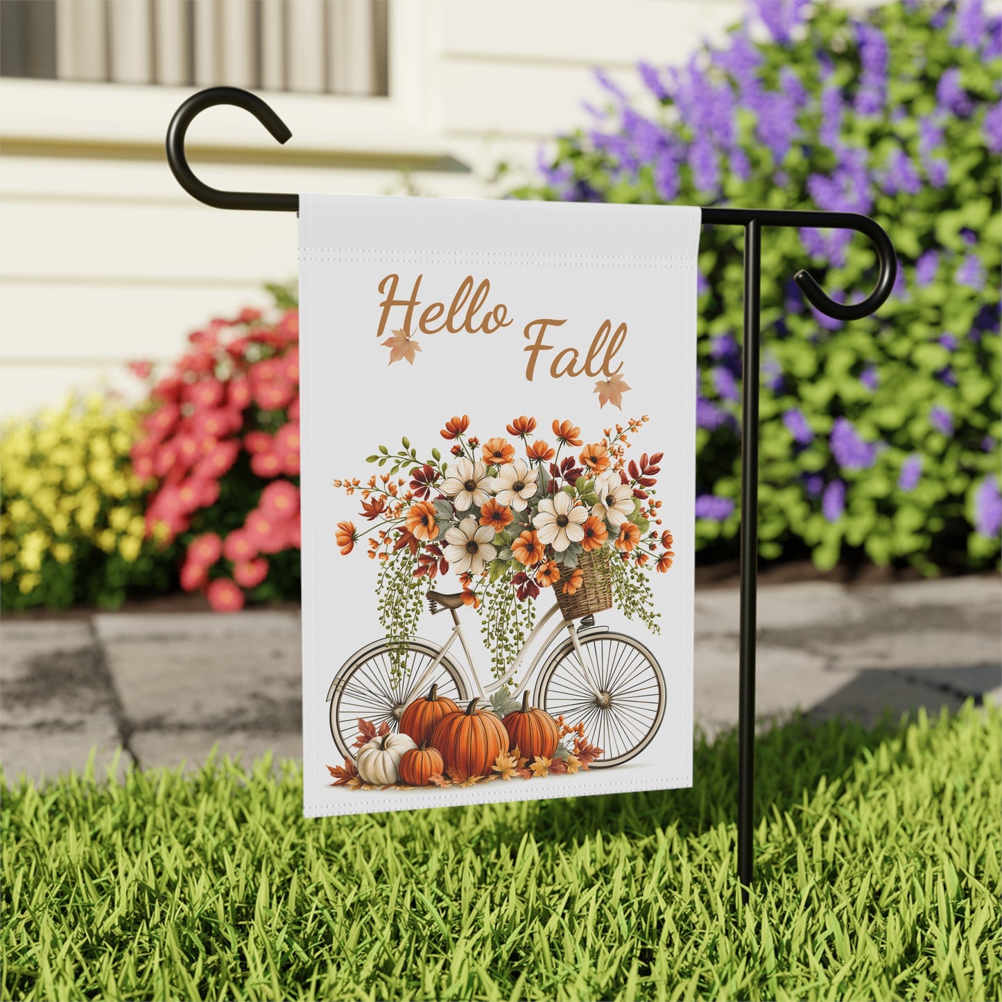 Autumn Floral Garden Flag