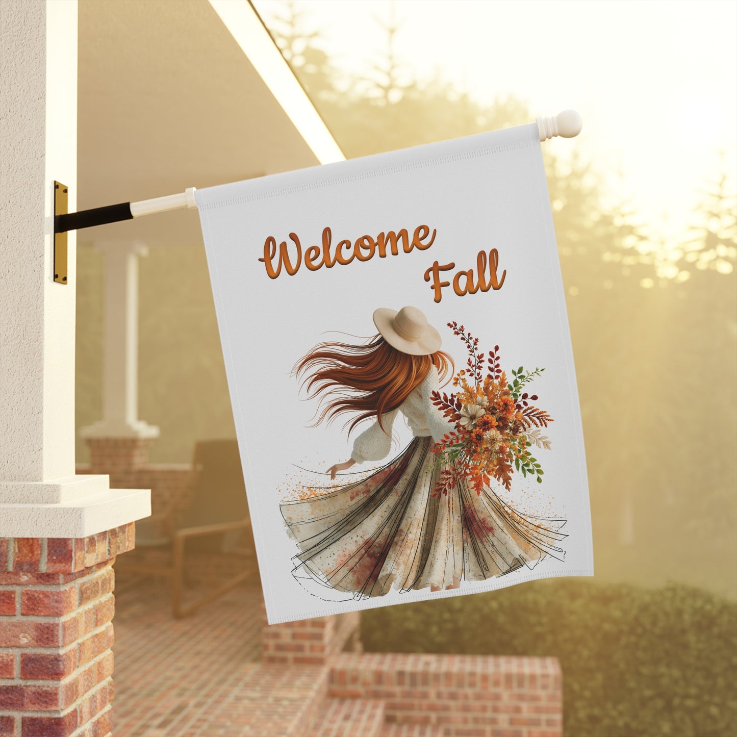 Beautiful Autumn Garden Flag