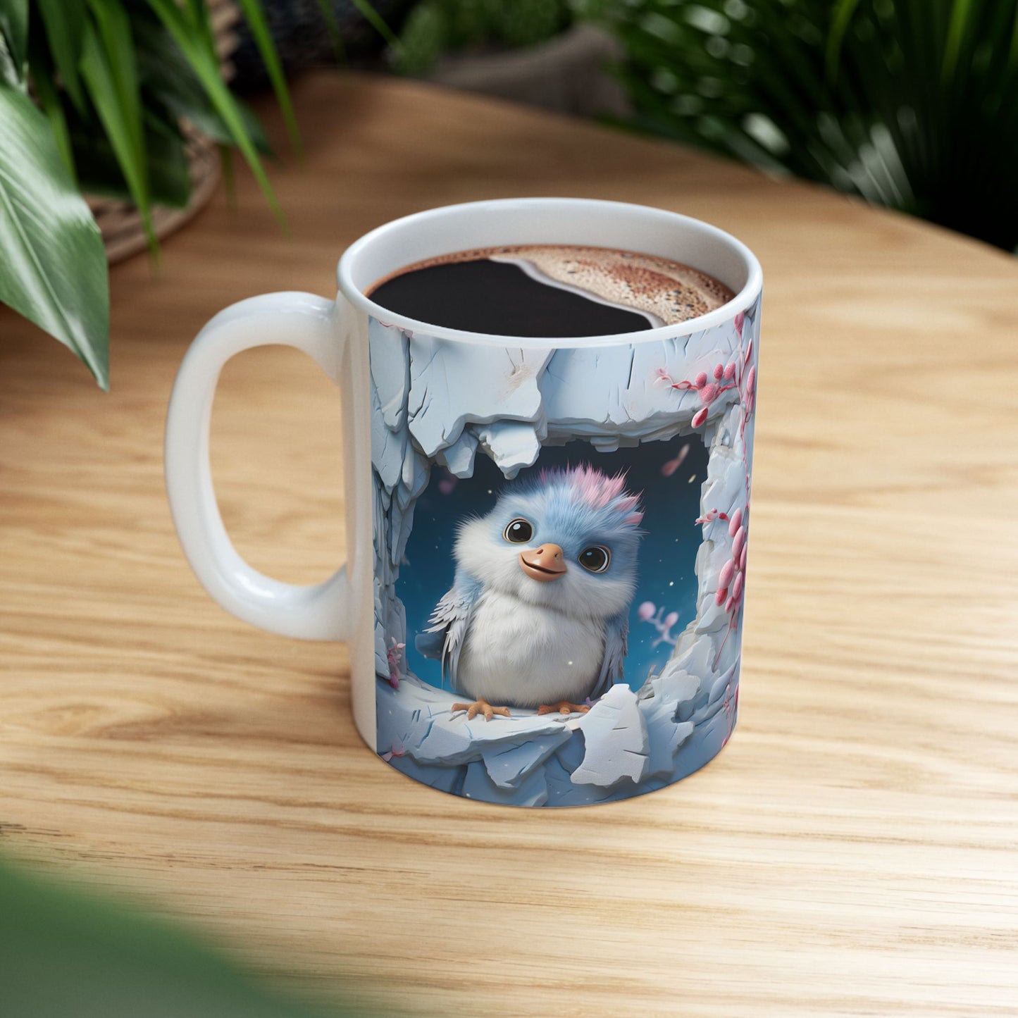 Adorable 3-D Baby Bird Coffee Mug