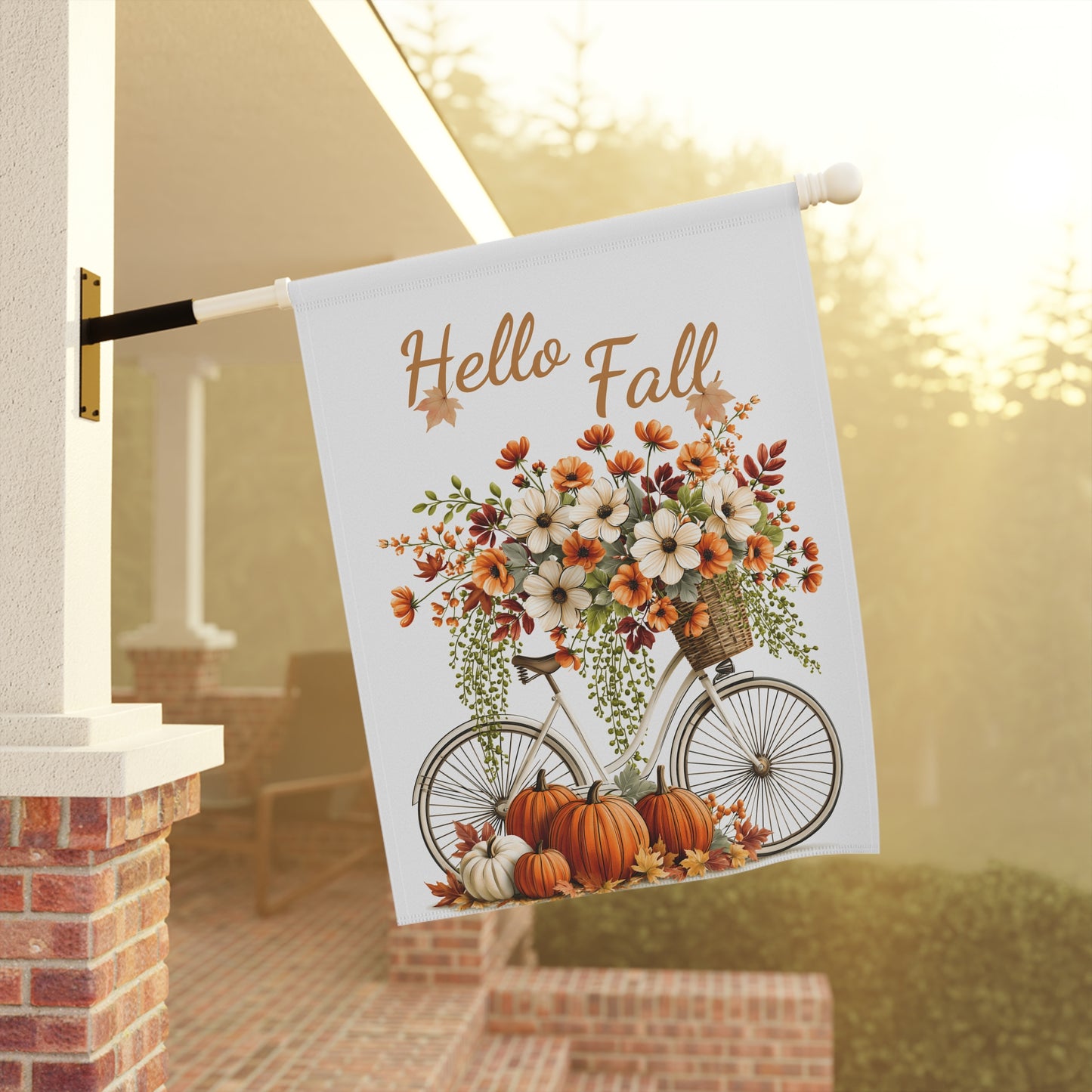 Autumn Floral Garden Flag