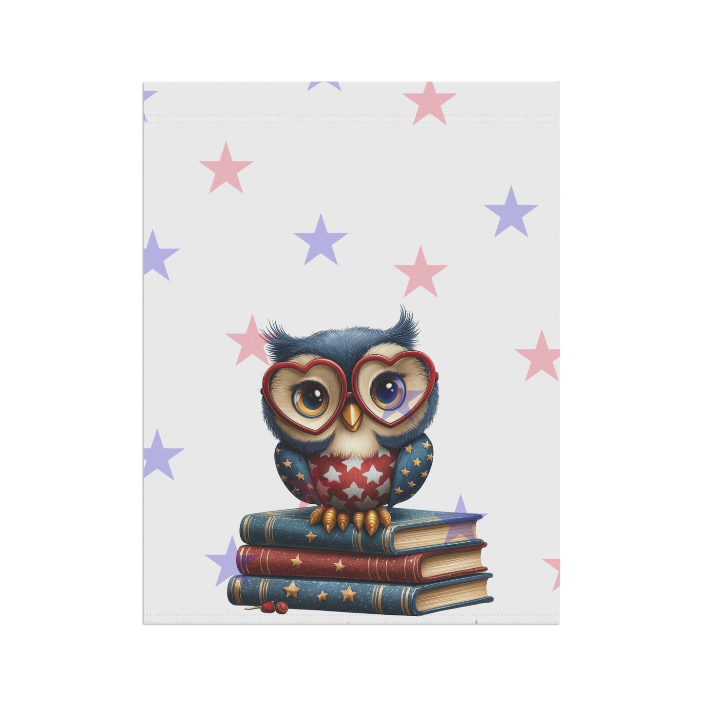 Patriotic Owl Garden Flag