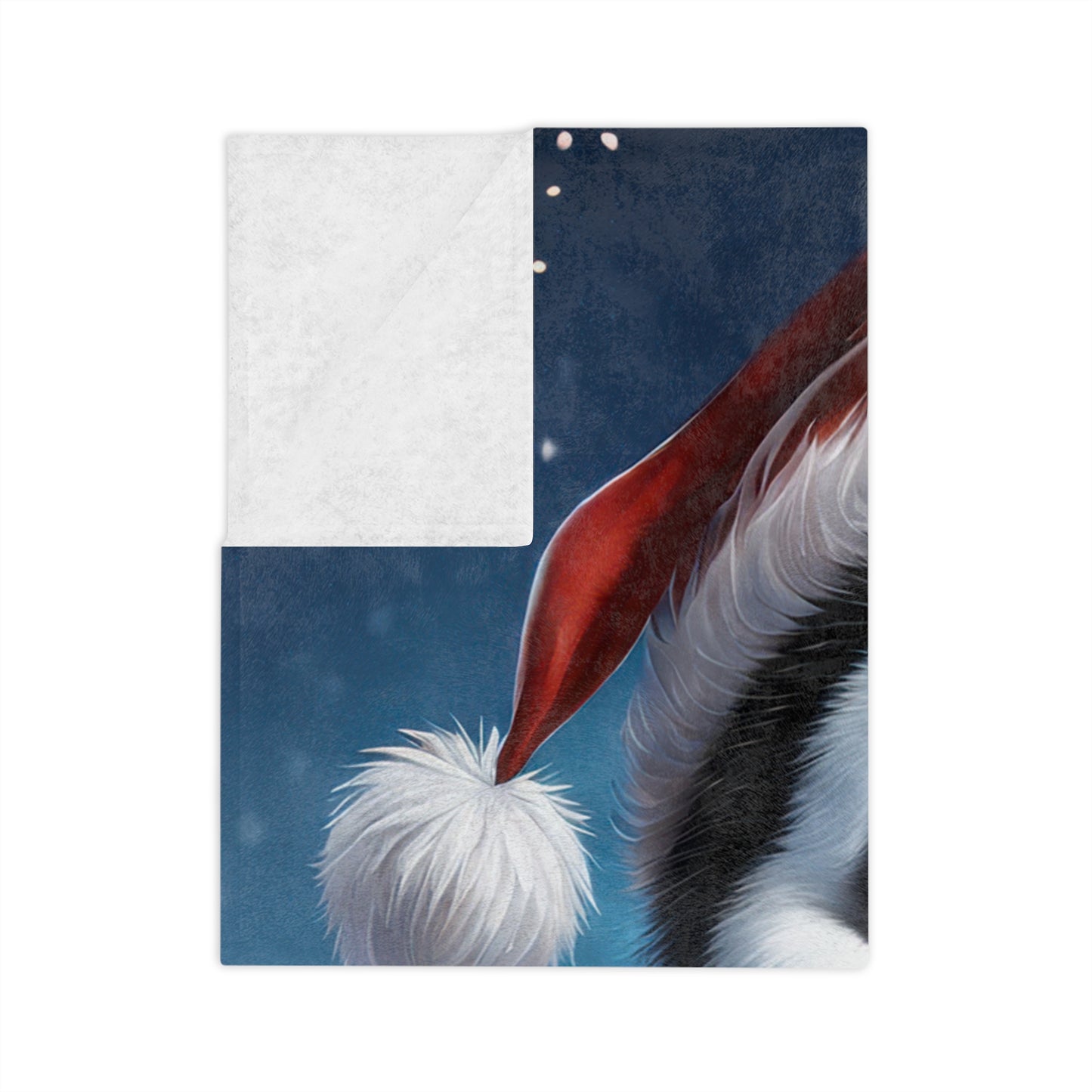 Christmas Penguin Velveteen Plush Blanket