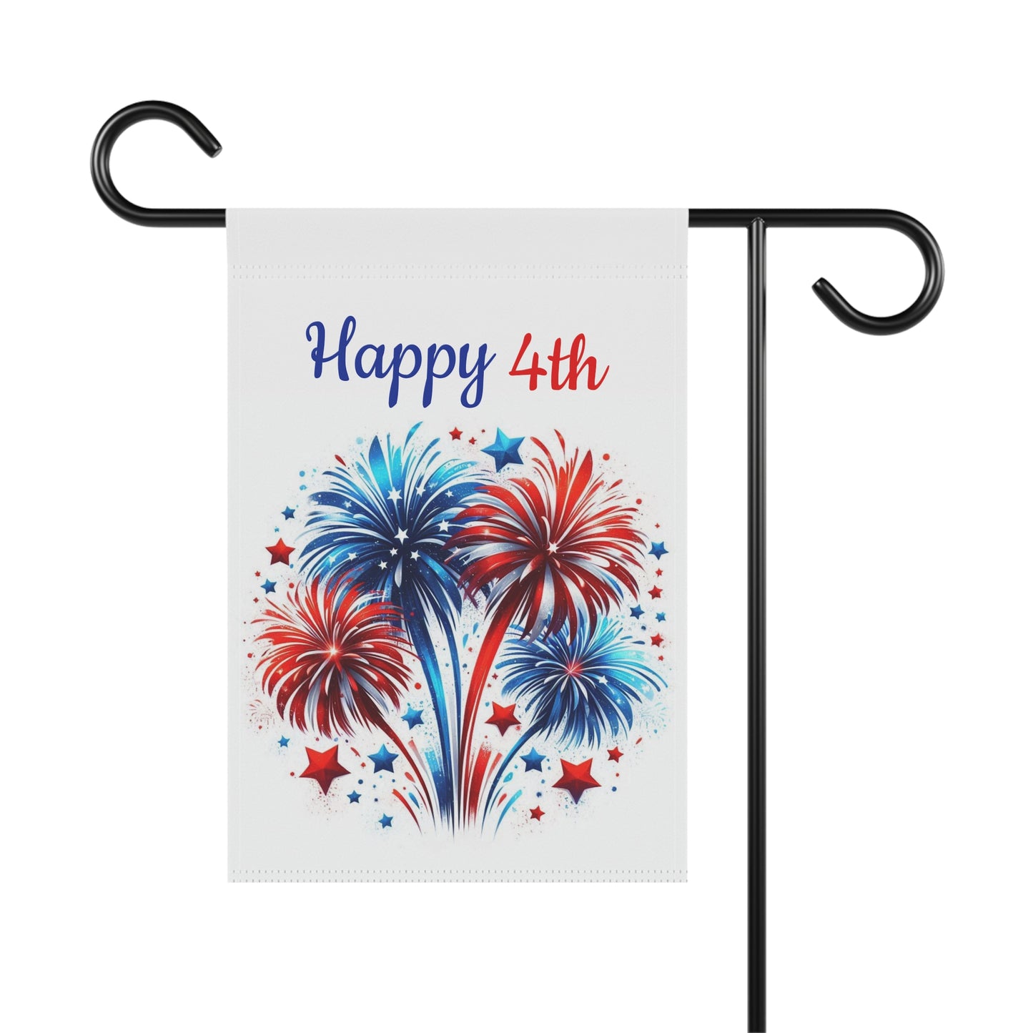Happy 4th Patriotic Garden Flag