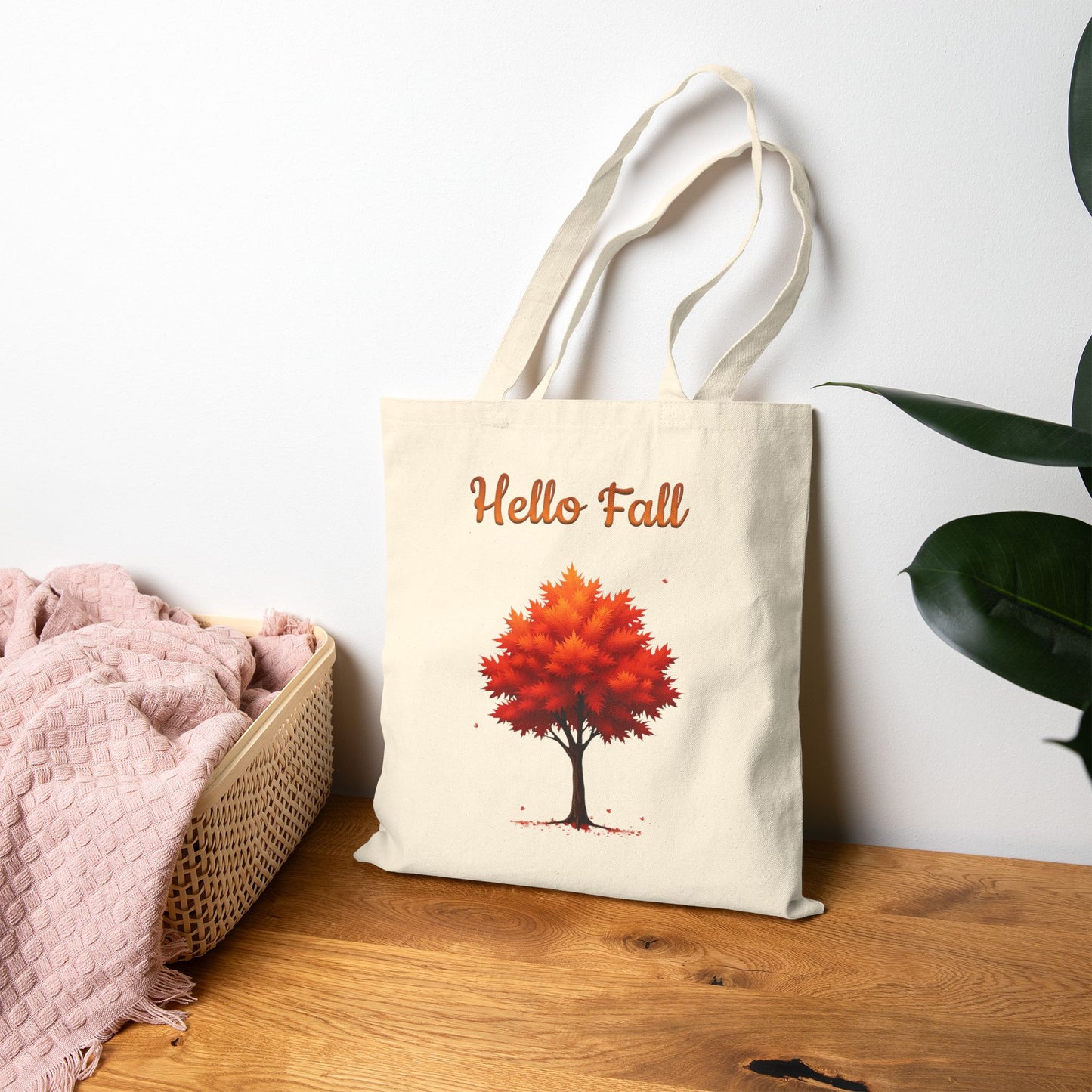 Autumn Tree Canvas Tote Bag