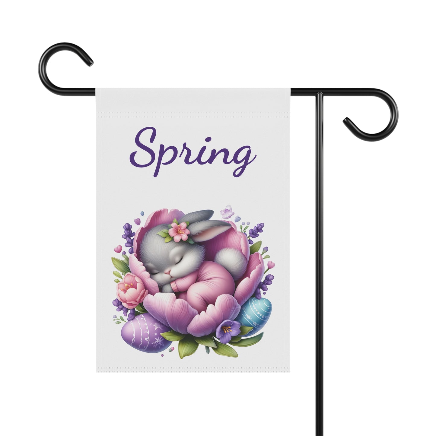 Sweet Dreams Bunny & Easter Eggs Garden Flag