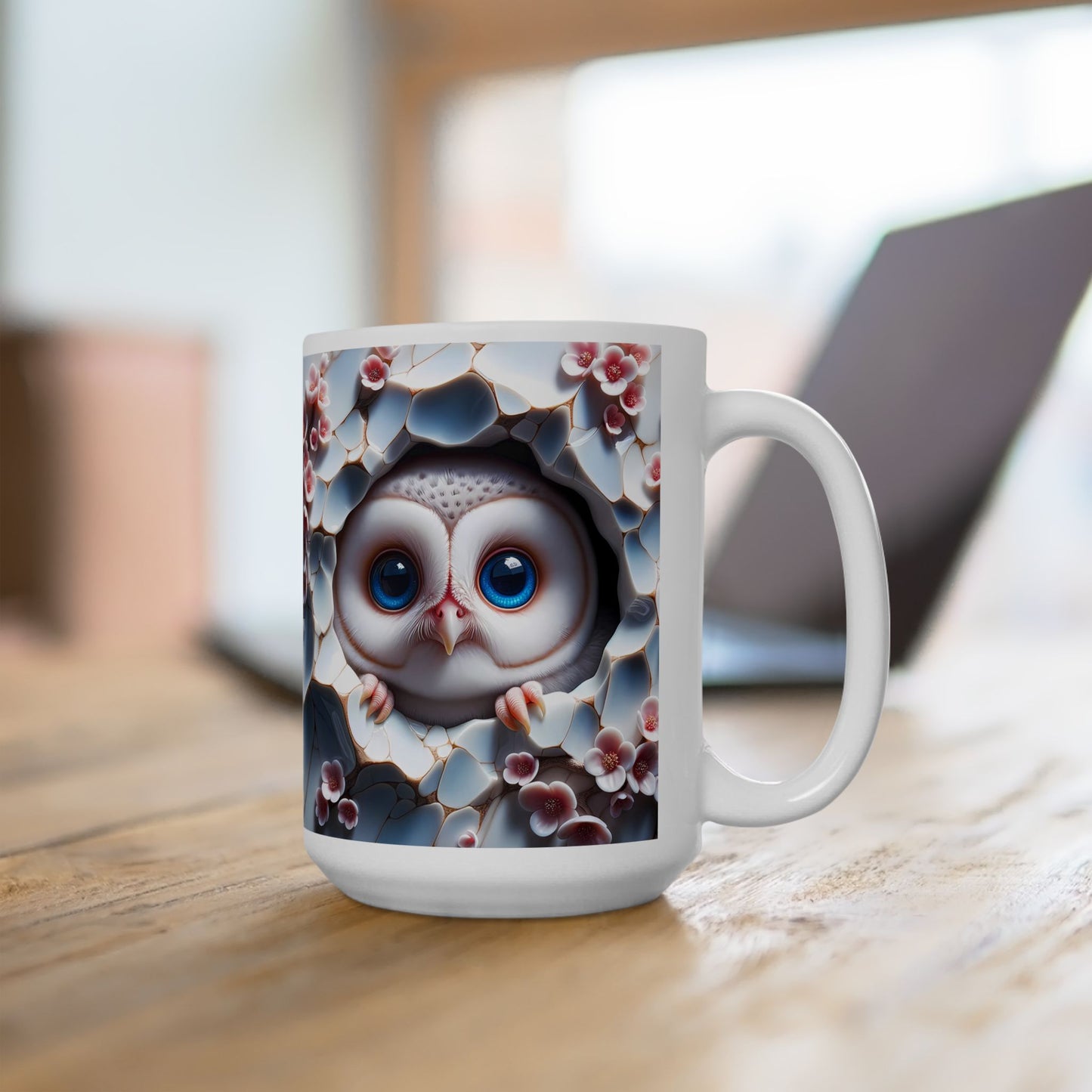 Adorable 3-D Baby Owl Hatching Coffee Mug