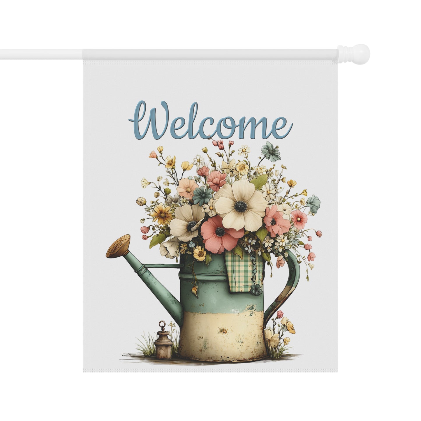 Welcome Floral Garden Flag