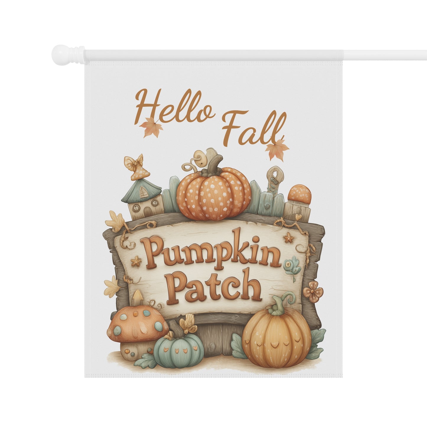 Enchanted Pumpkin Patch Garden Flag