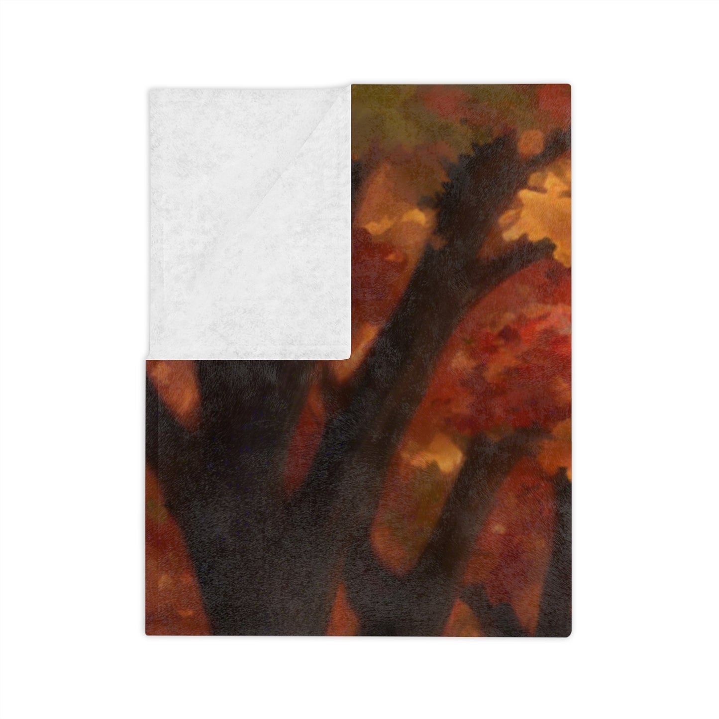 Vibrant Autumn Velveteen Blanket