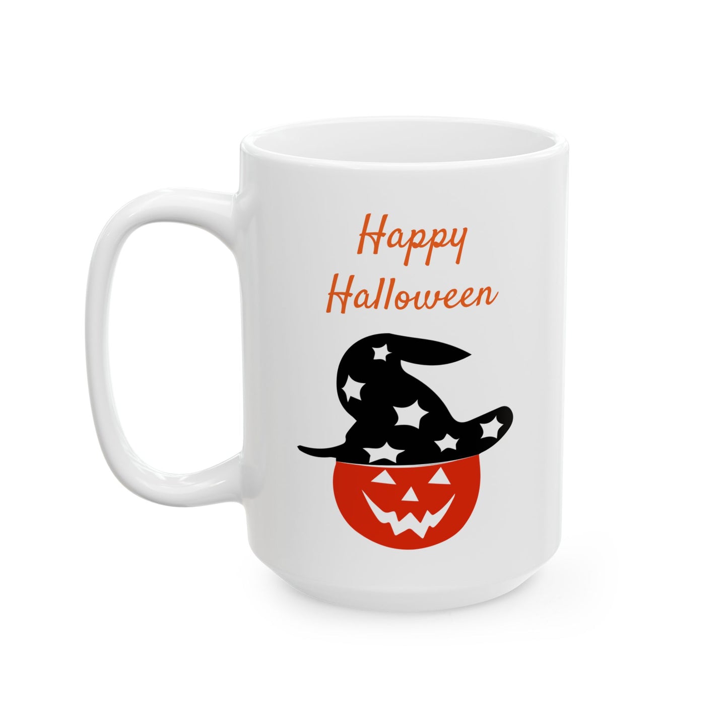 Happy Halloween Pumpkin Witch Hat Coffee Mug
