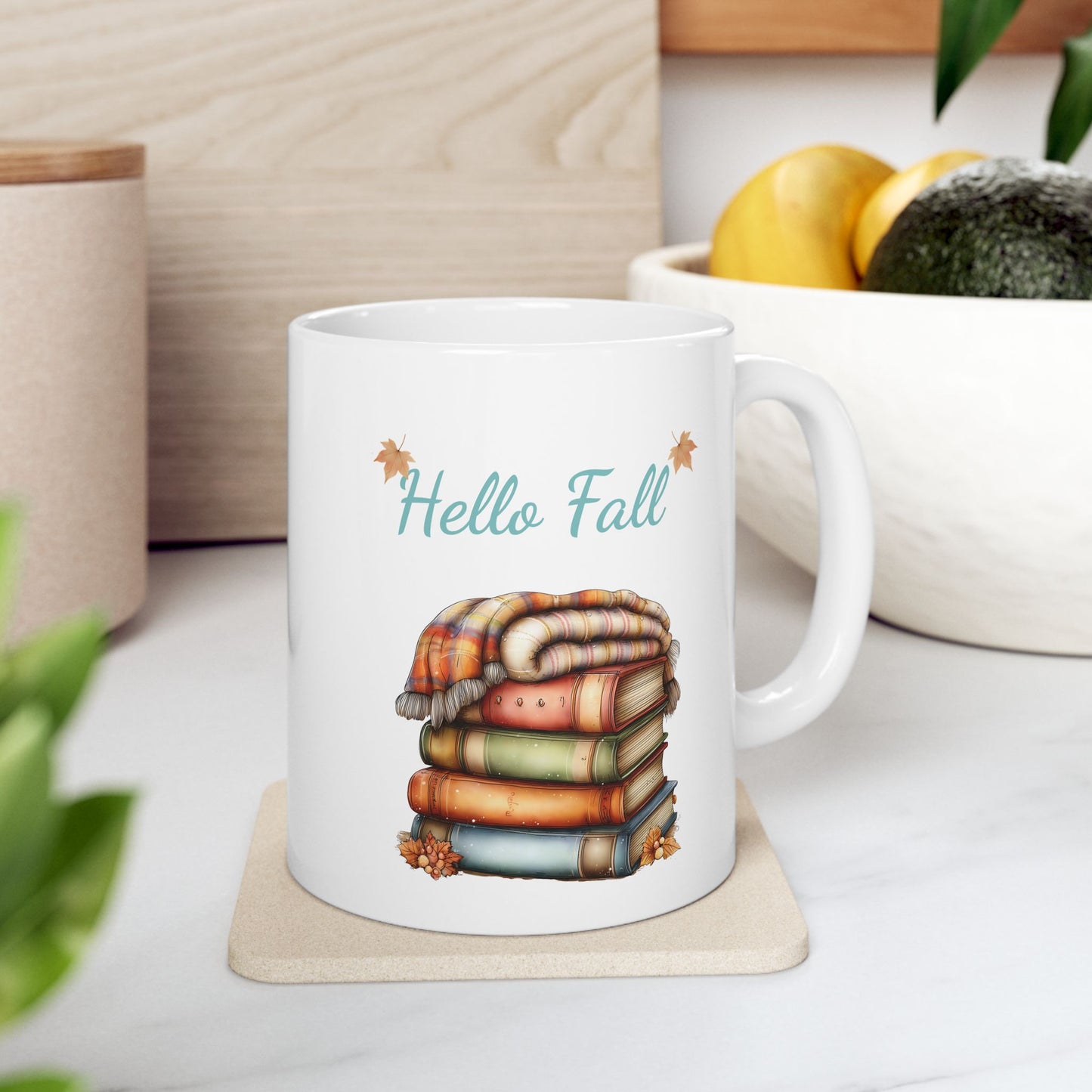 Hello Fall Cozy Ceramic Coffee Mug