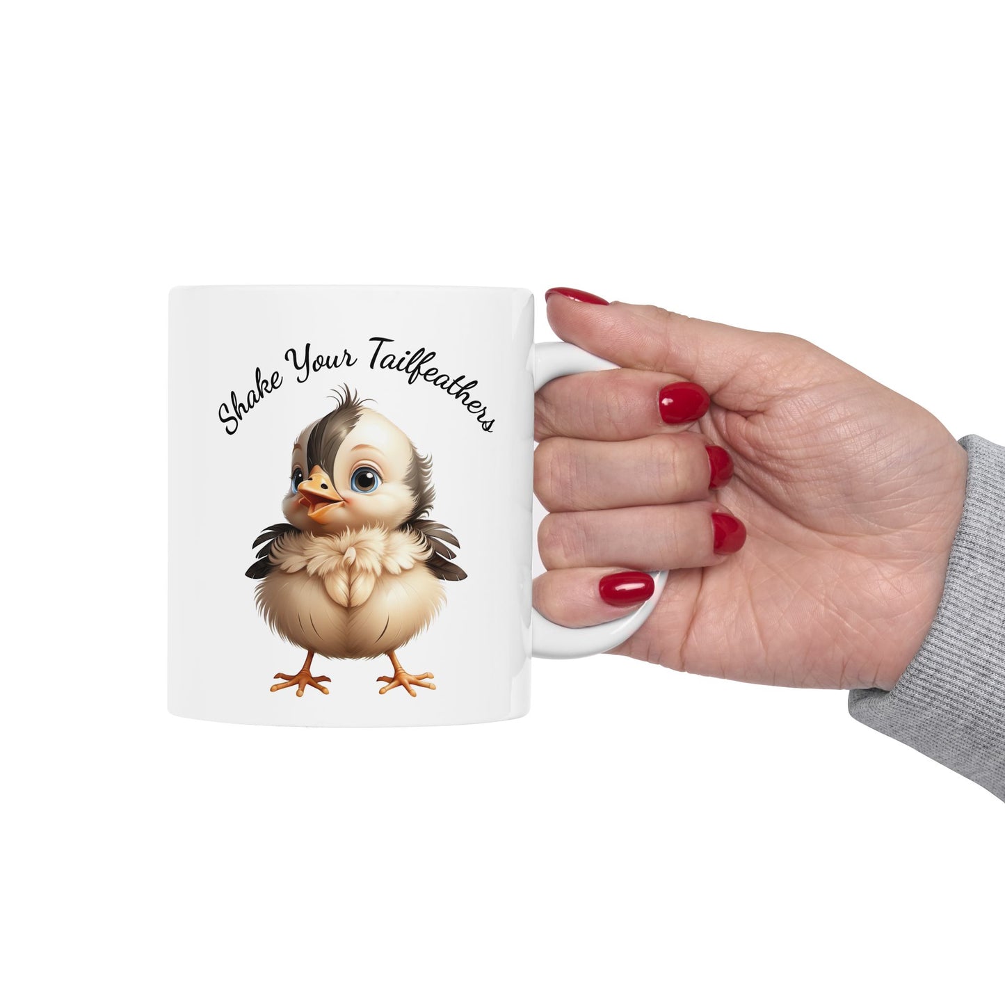 Cute Chick "Shake Your Tailfeathers" Coffee Mug