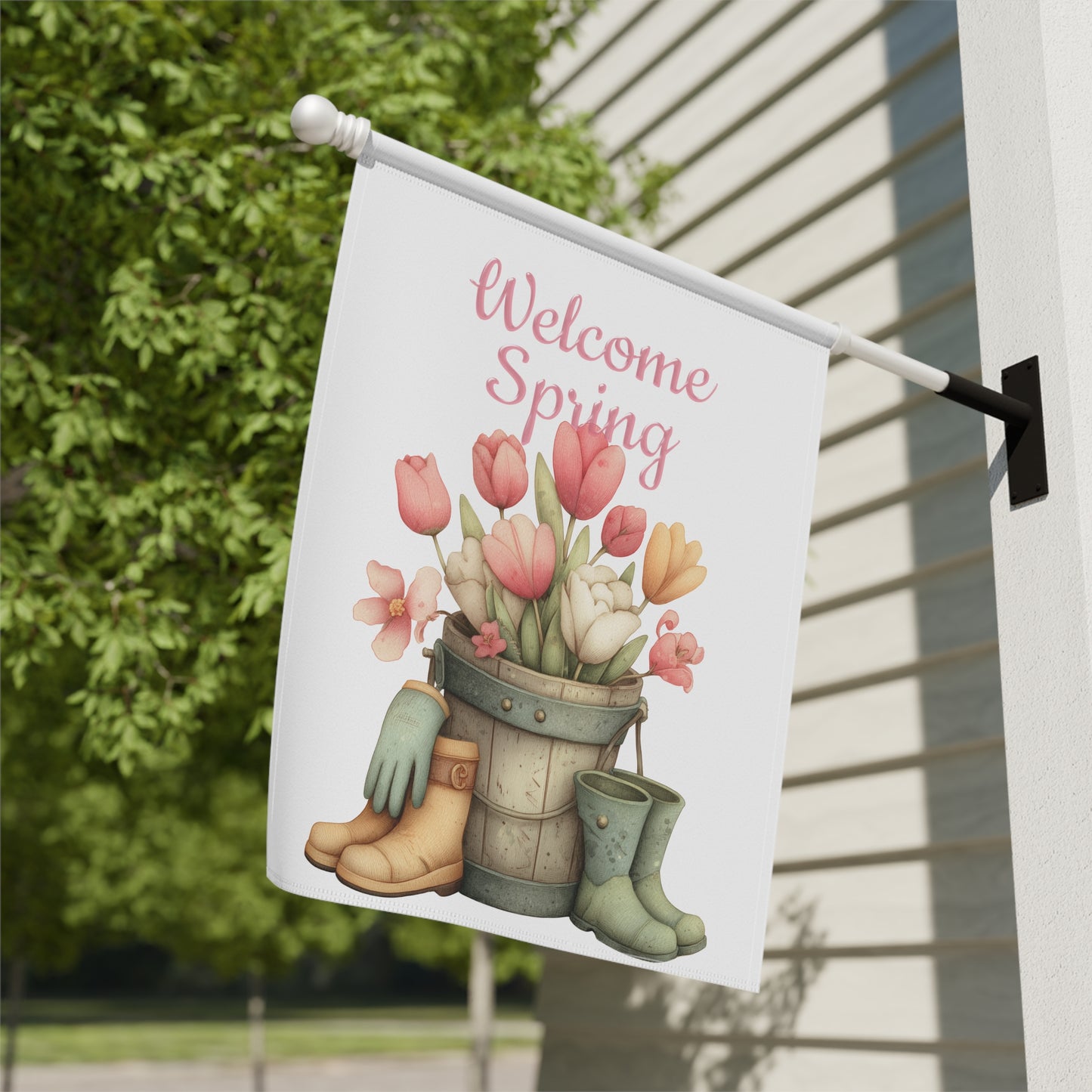 Beautiful Floral Garden Flag