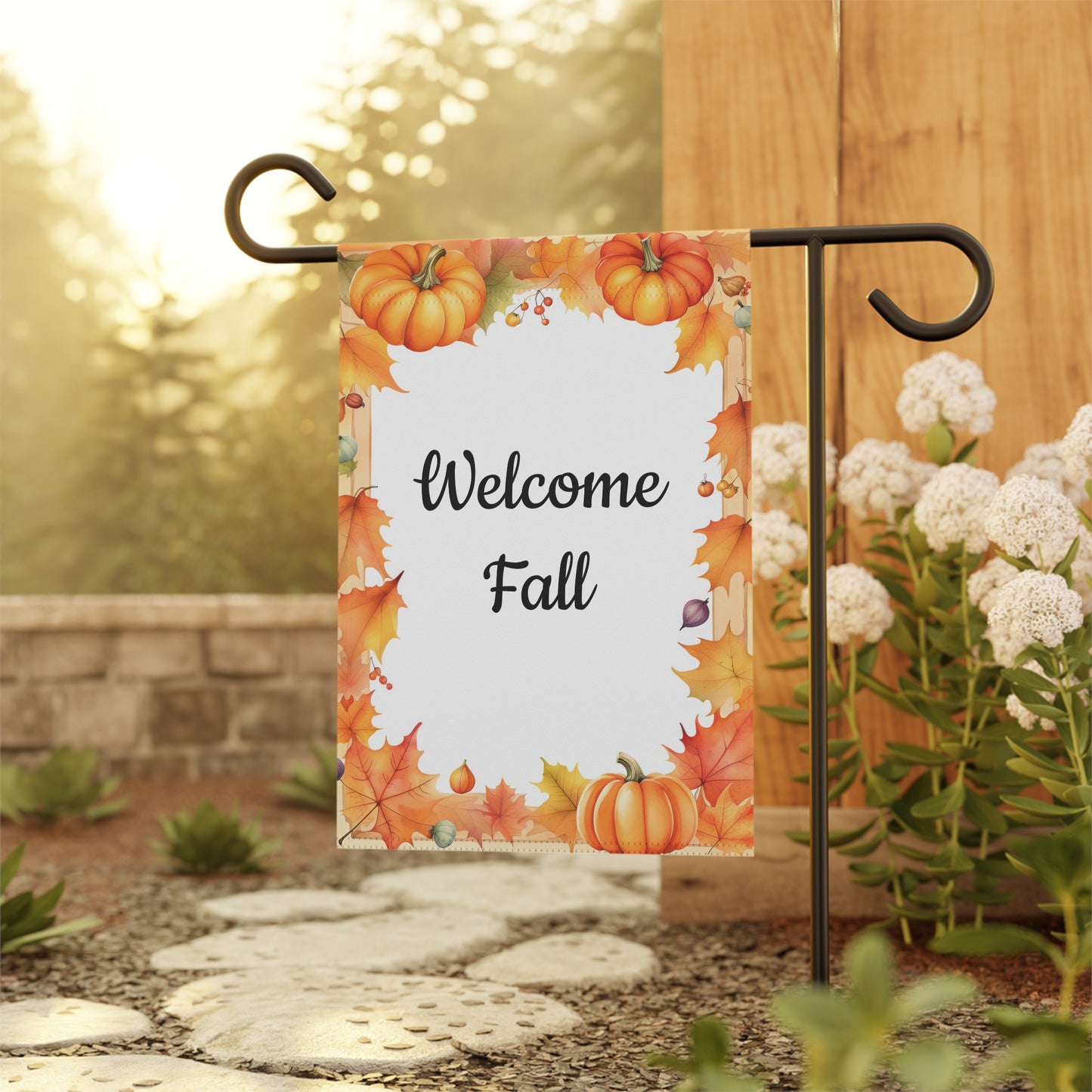 Welcome Fall Garden Flag Autumn Leaves (Copy)