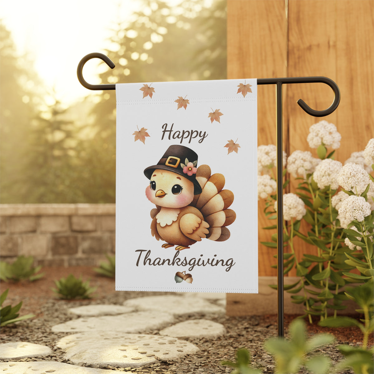 Happy Thanksgiving Garden Flag