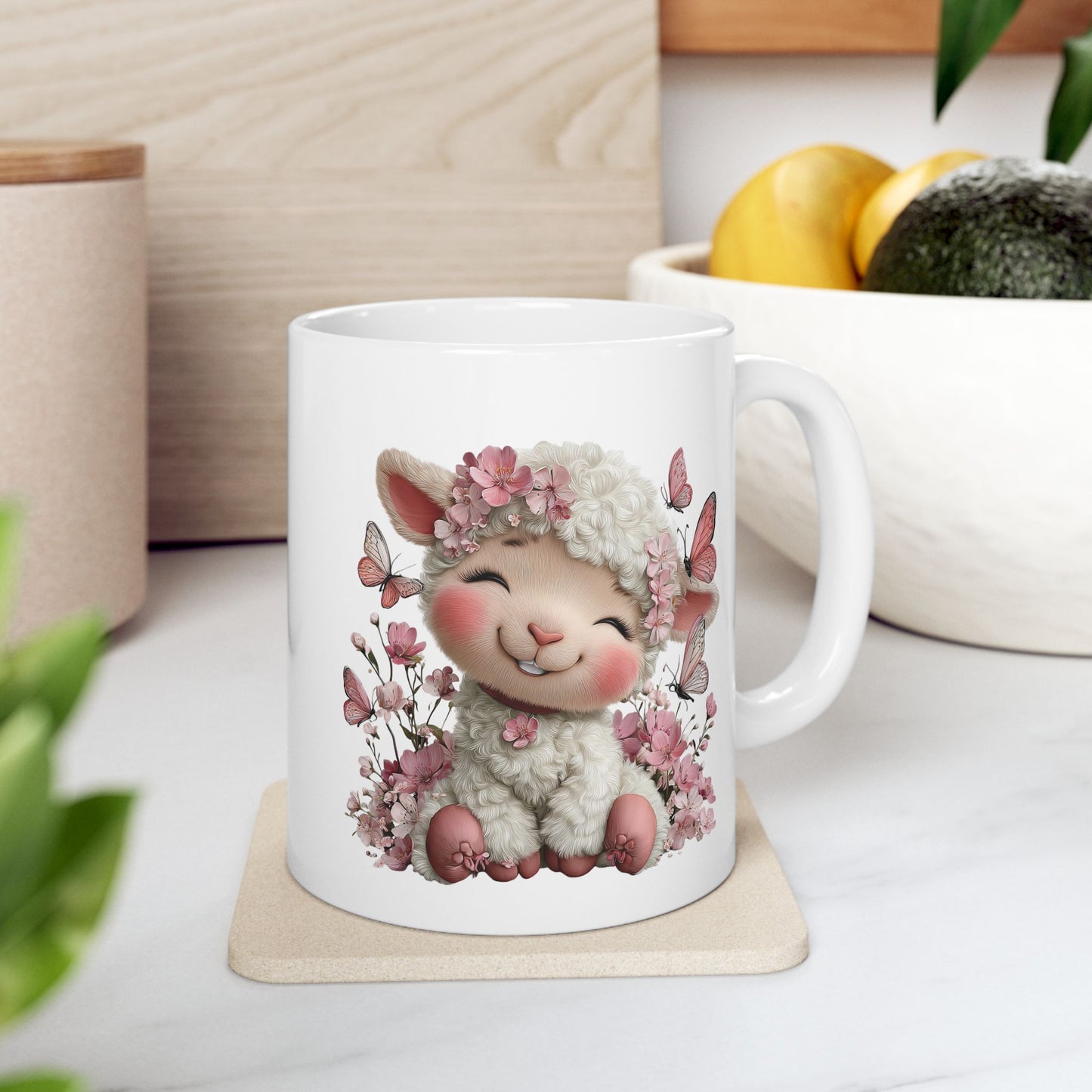 Happy Lamb Coffee Mug