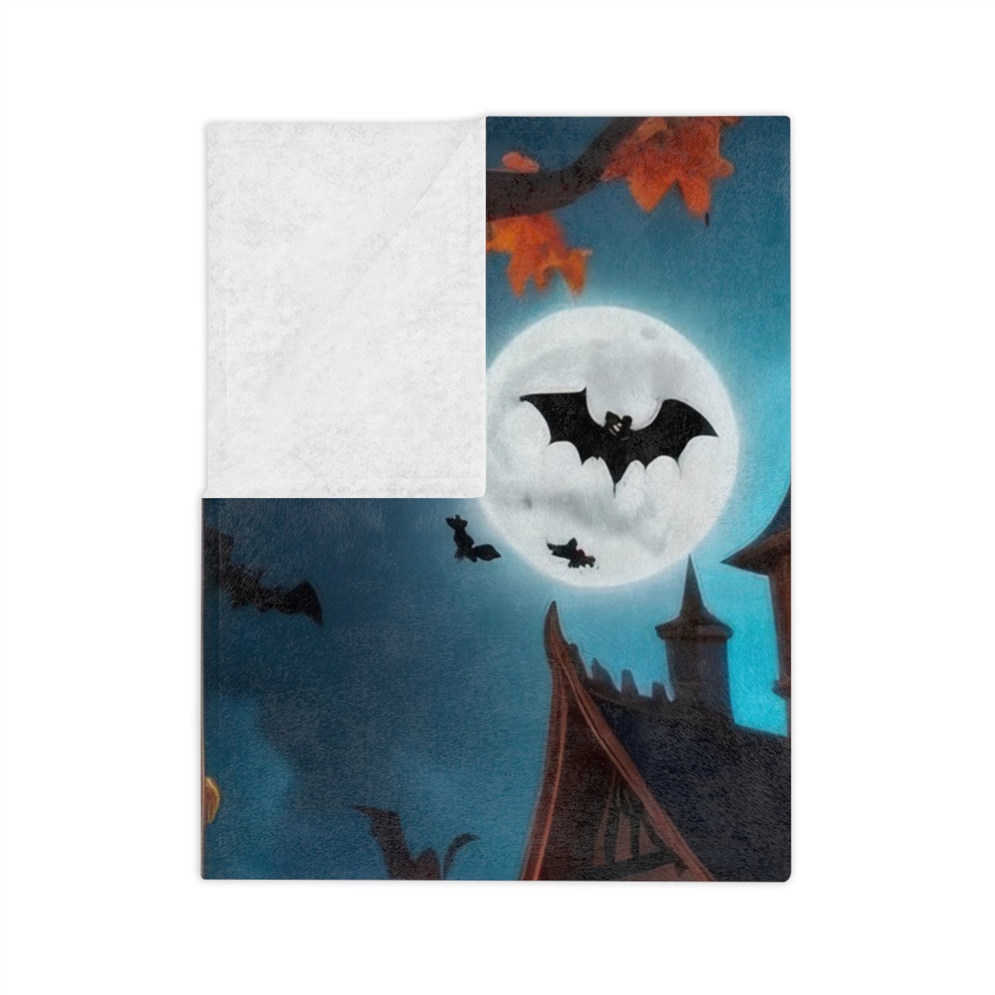 Magical Haunted Mansion Velveteen Throw Blanket