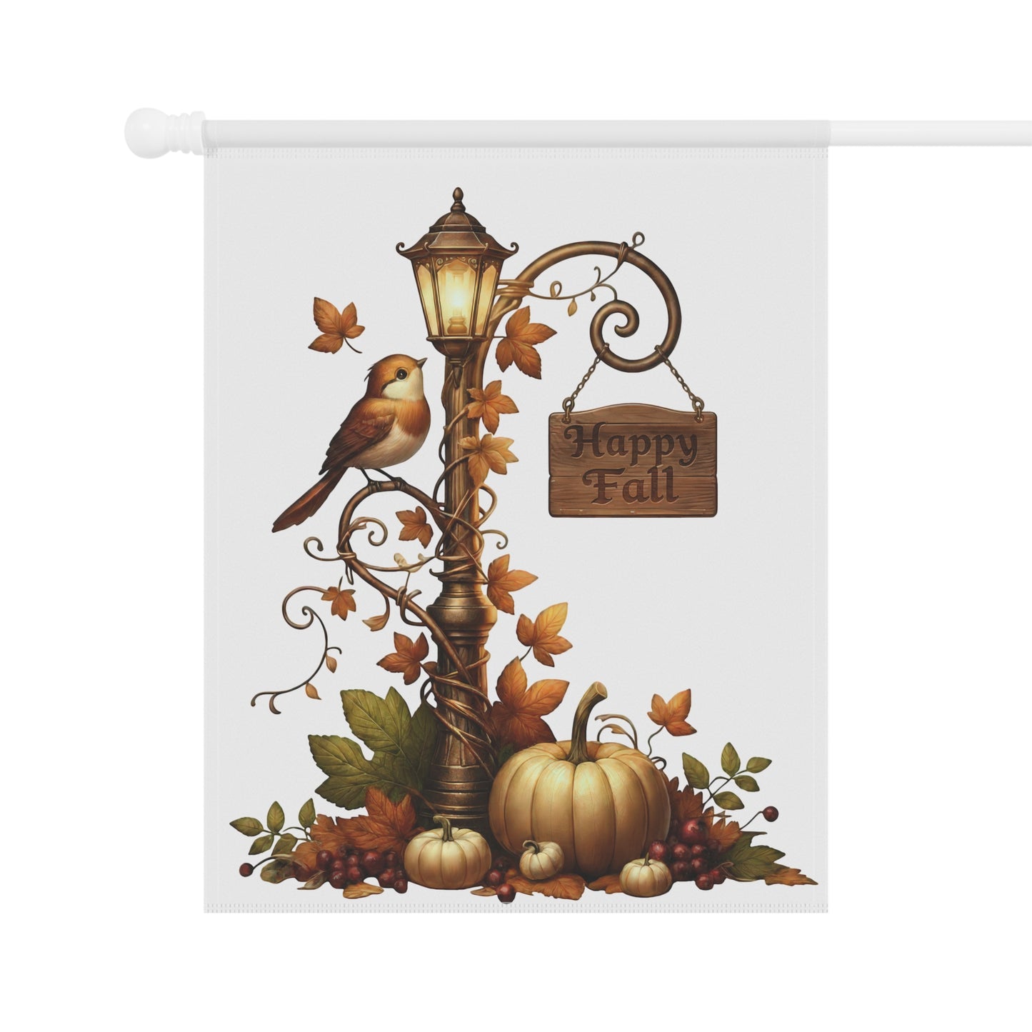 Cute Autumn Garden Flag
