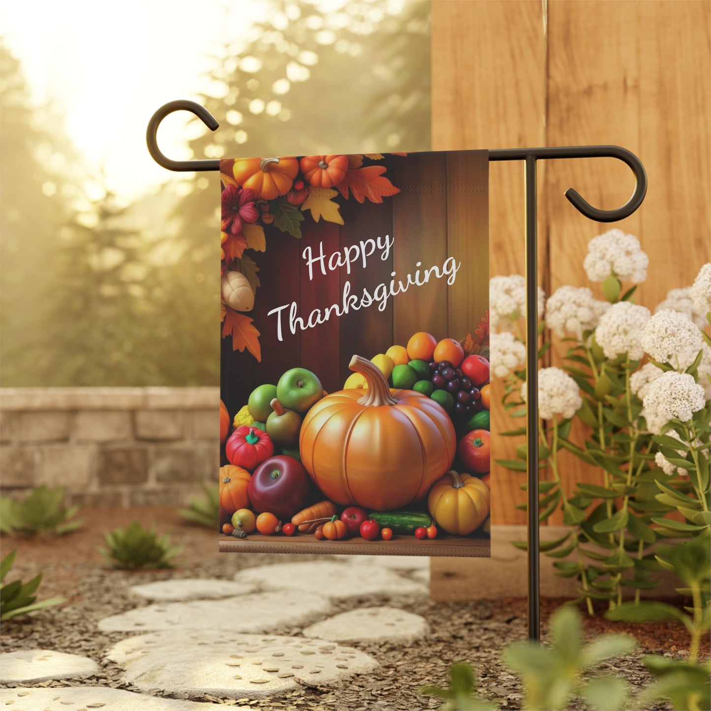 Happy Thanksgiving Garden Flag
