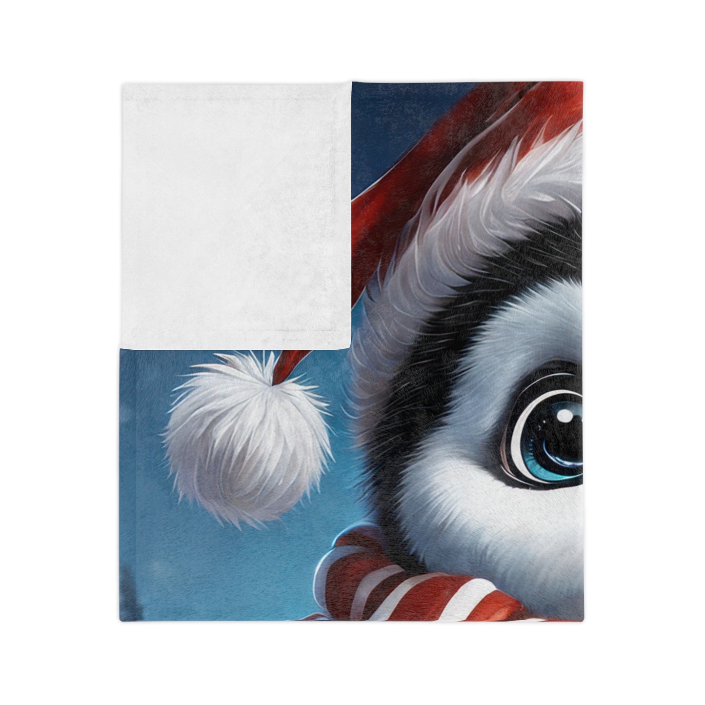 Christmas Penguin Velveteen Plush Blanket