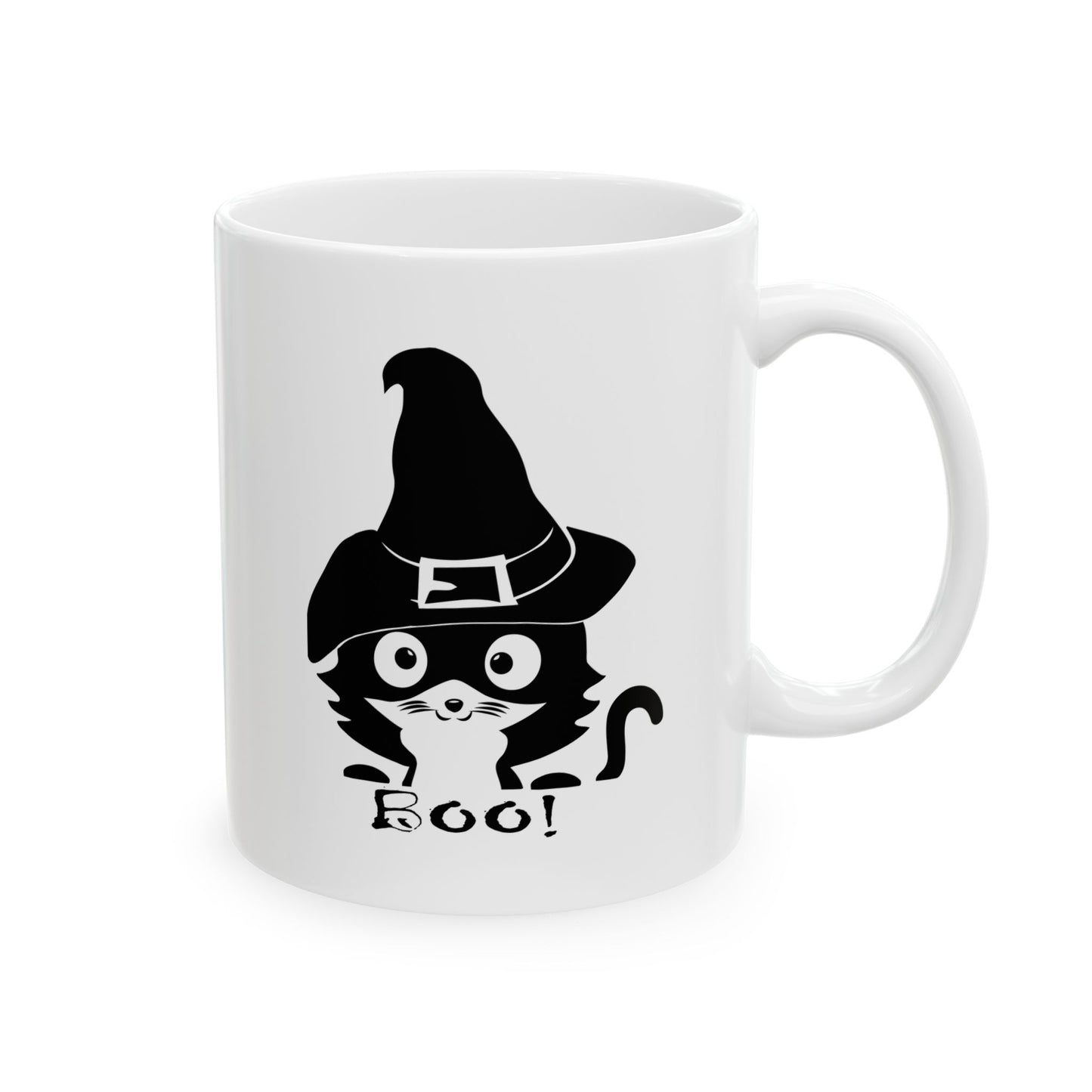 Cute Halloween Witch Cat Coffee Mug